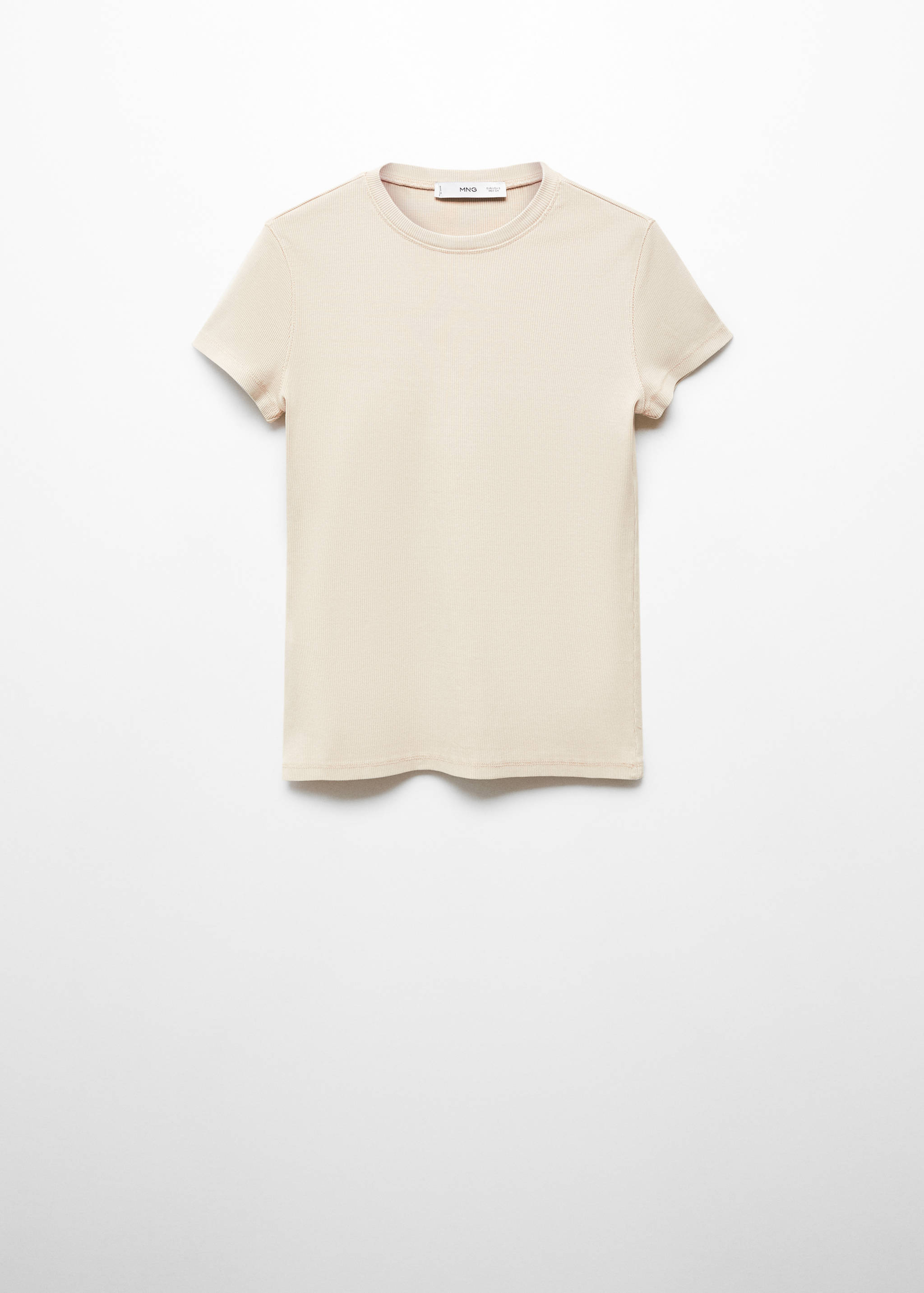 Washed ribbed t-shirt - Article without model