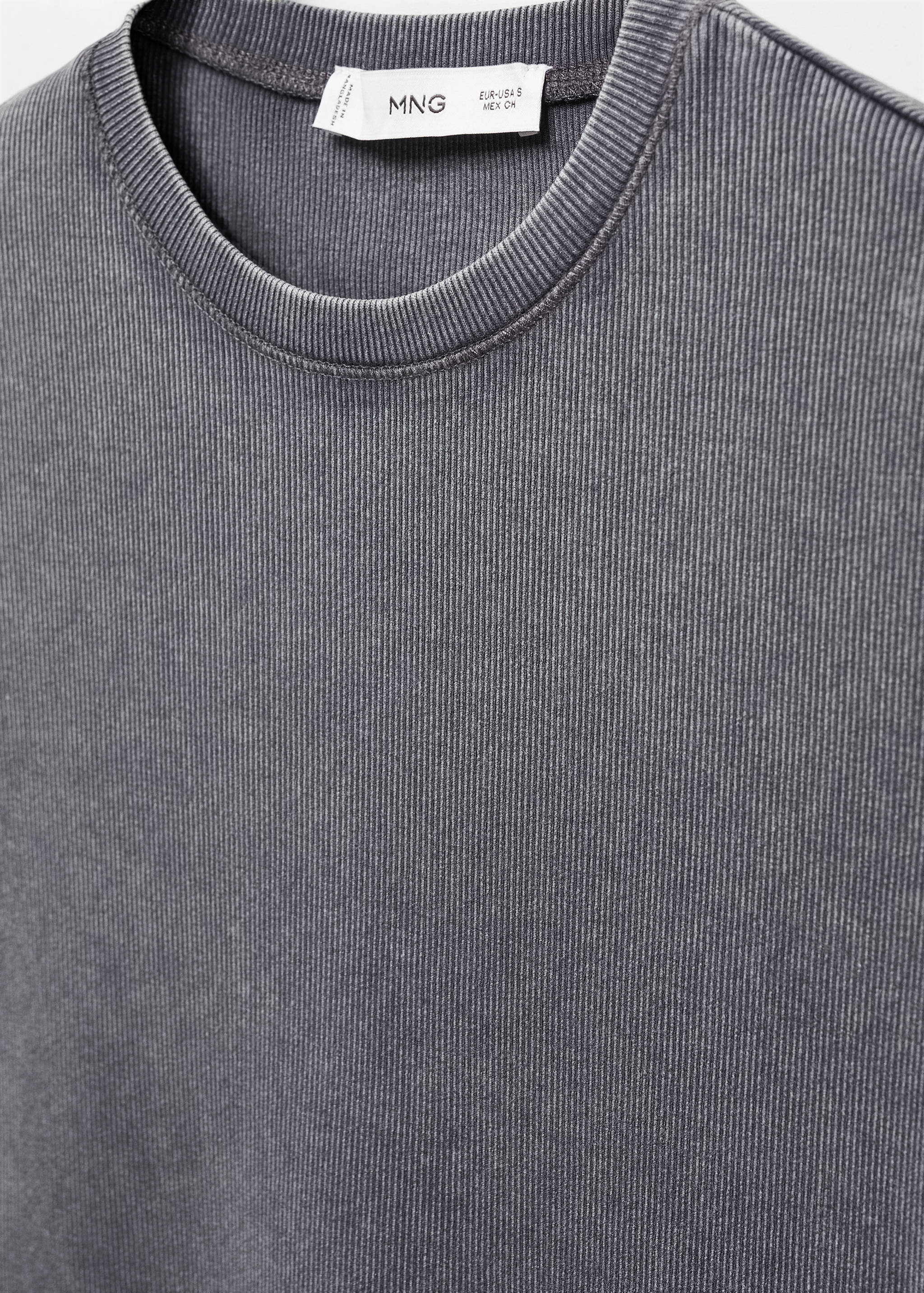 Camiseta lavada canalé - Detalle del artículo 8