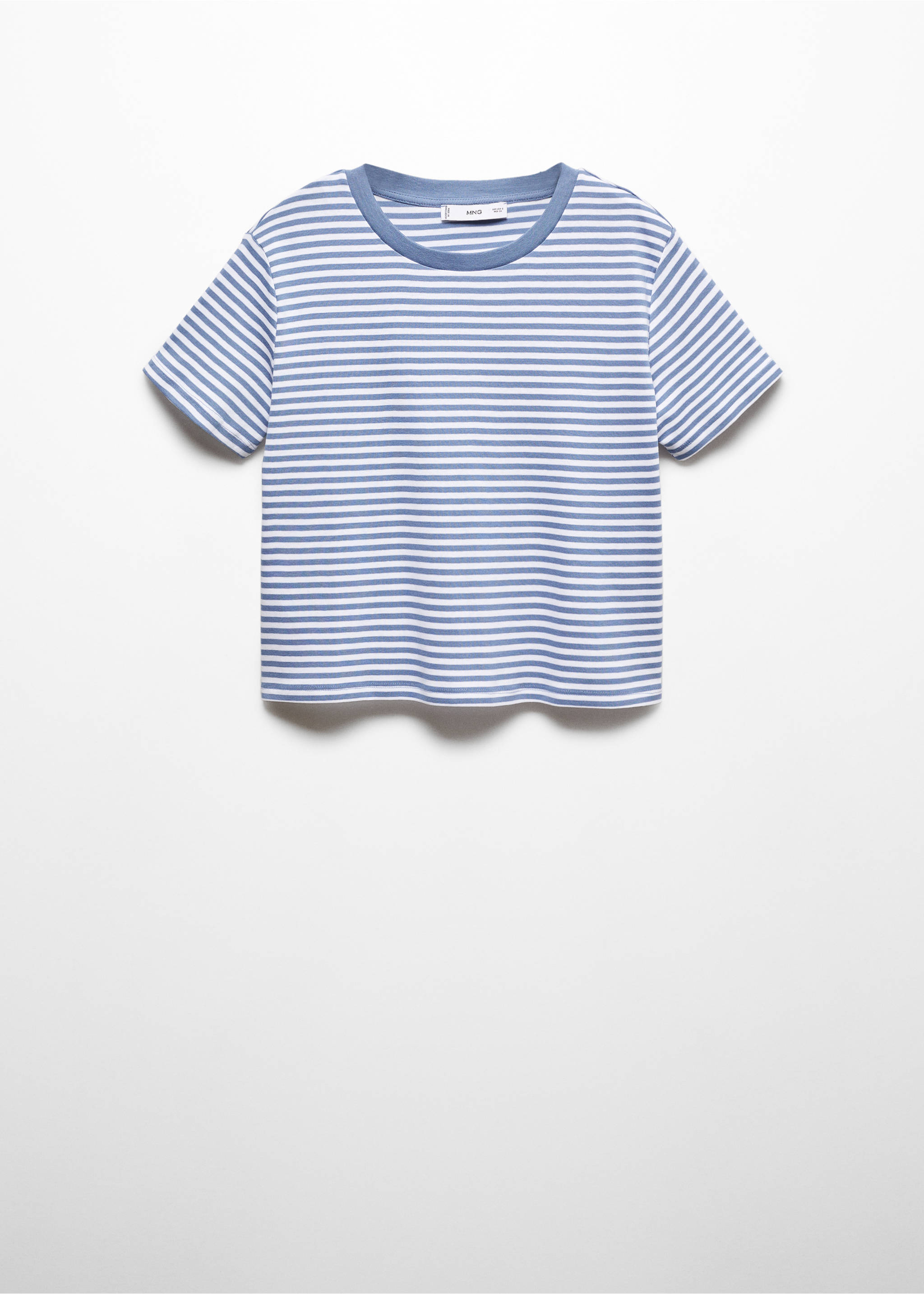Camiseta manga corta rayas - Artículo sin modelo, Azul. Ref: 67005752-00.