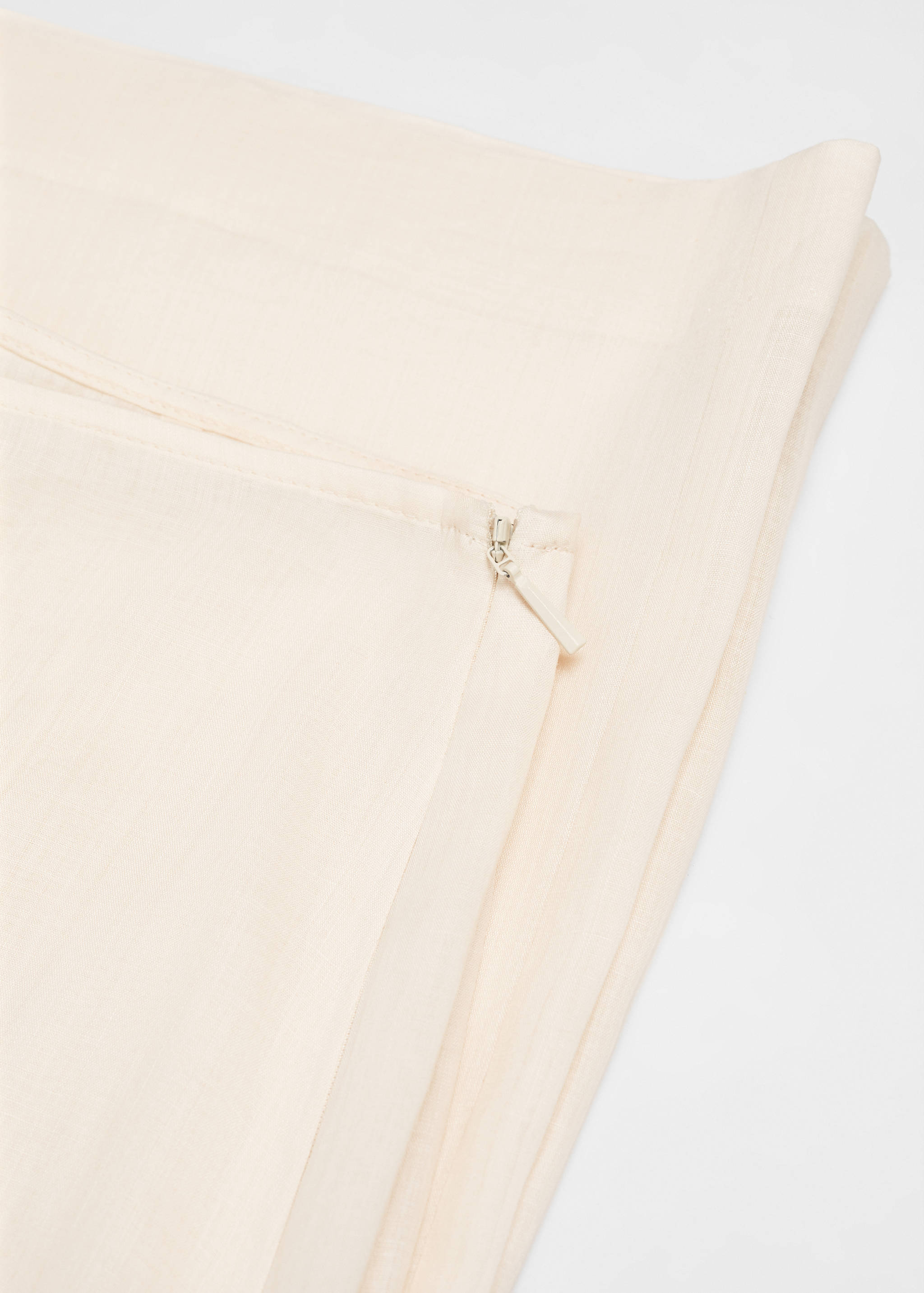 100% ramie straight trousers - Details of the article 8