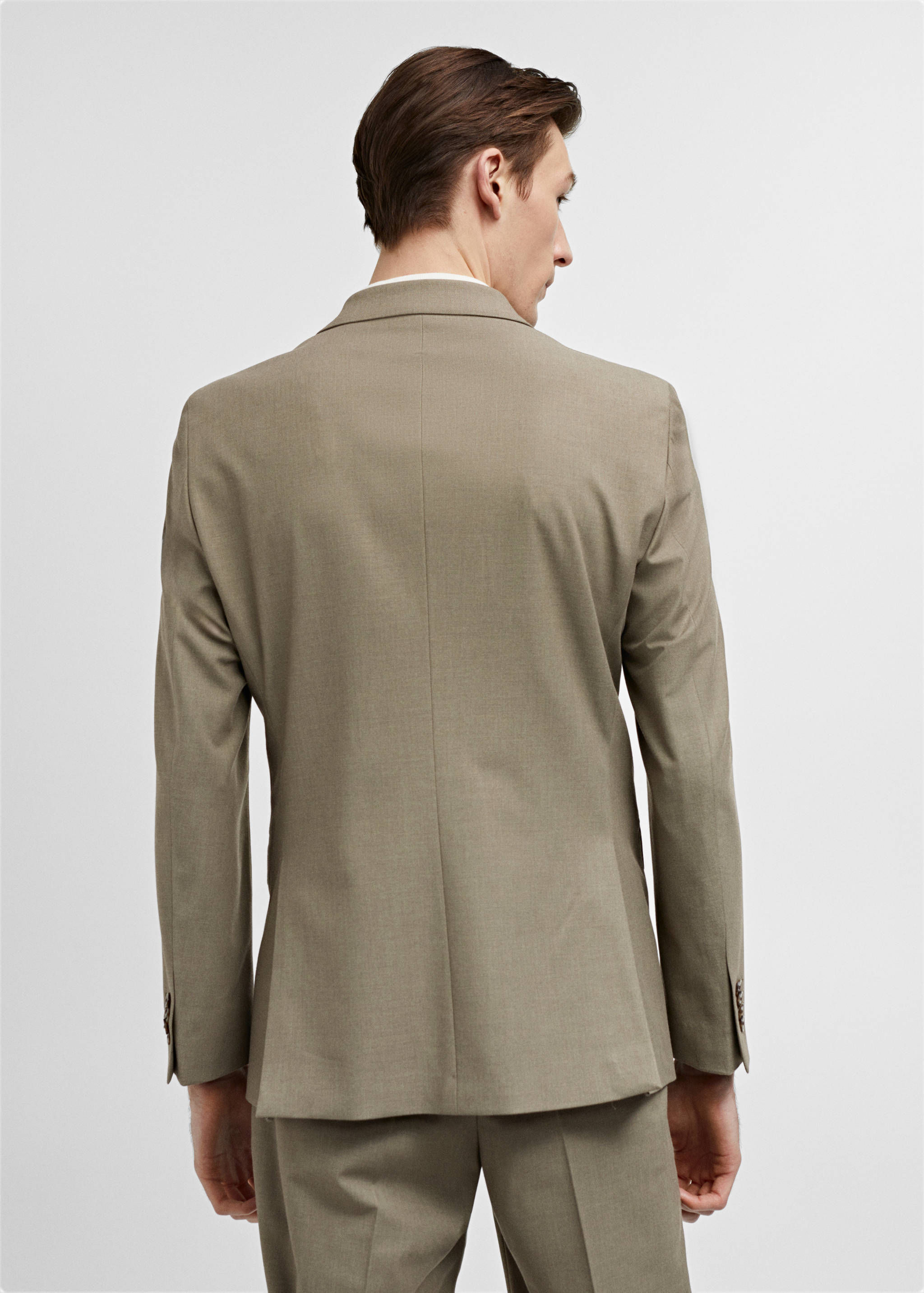 Stretch-fabric slim-fit suit blazer - Reverse of the article