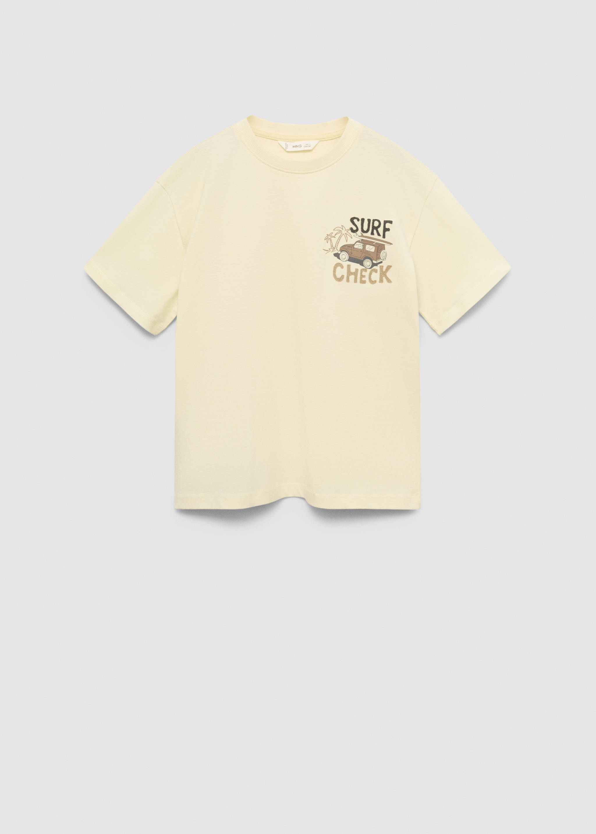 Textured message T-shirt - Article without model