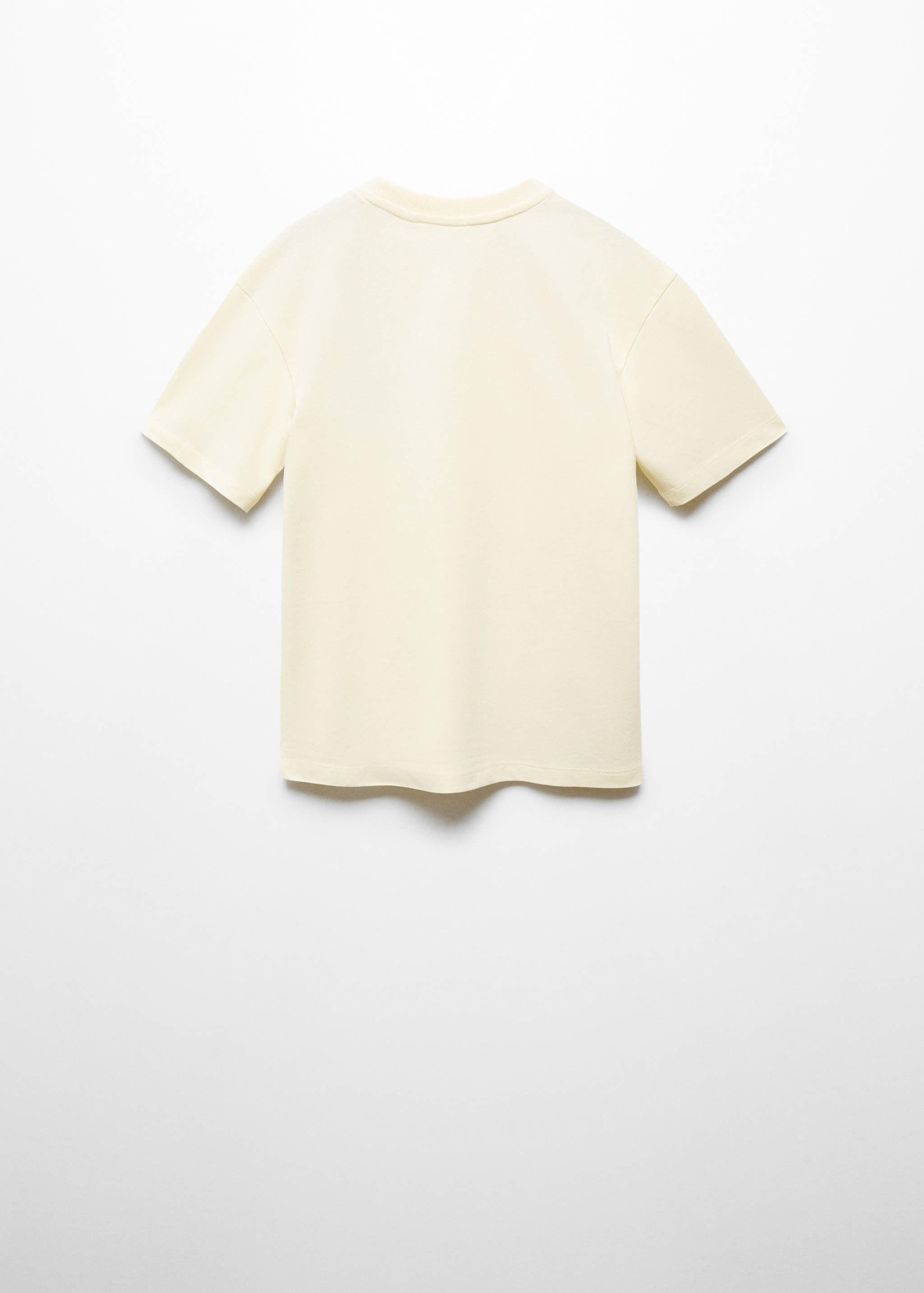 Textured message T-shirt - Reverse of the article