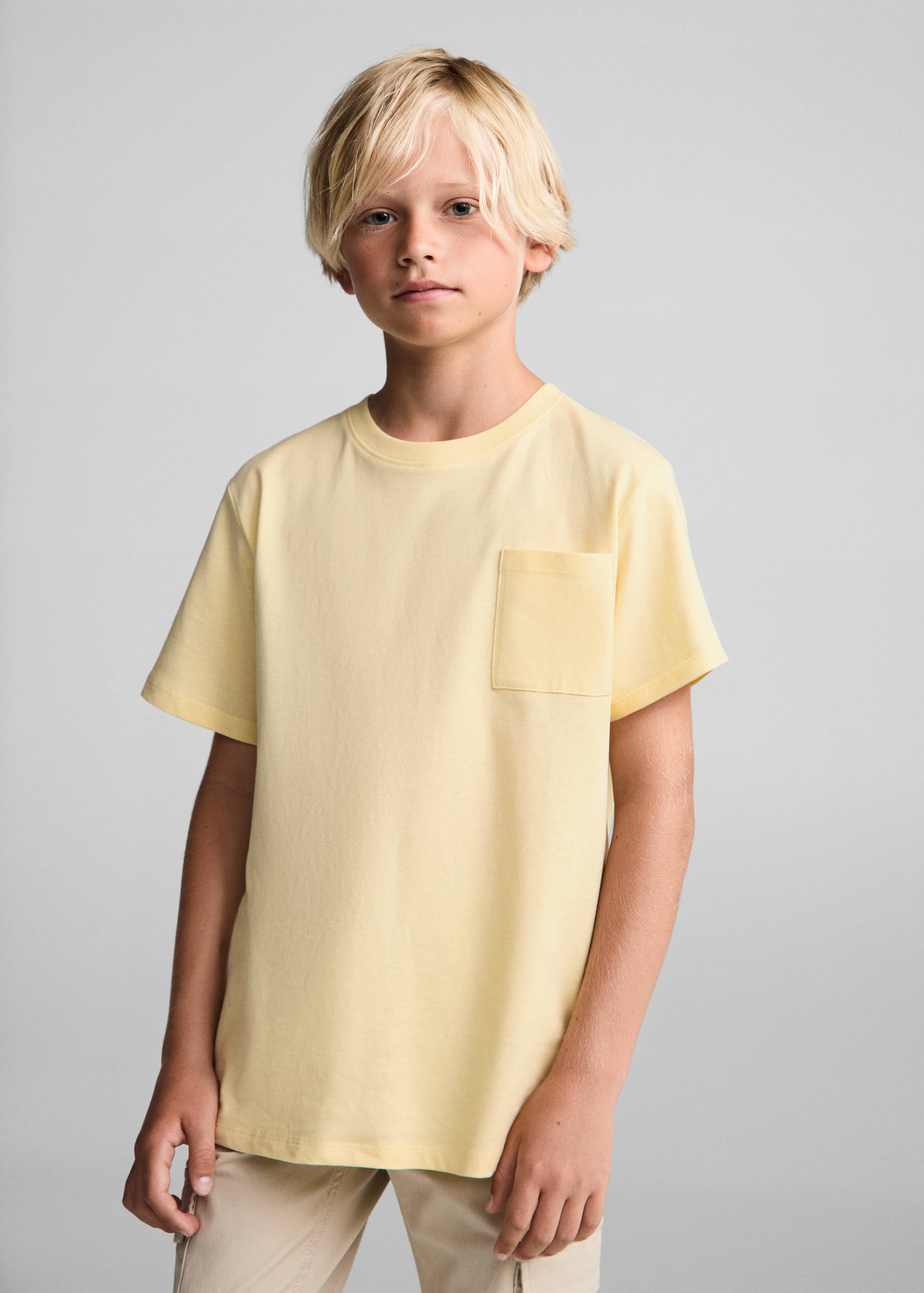 Essential cotton-blend T-shirt - Medium plane