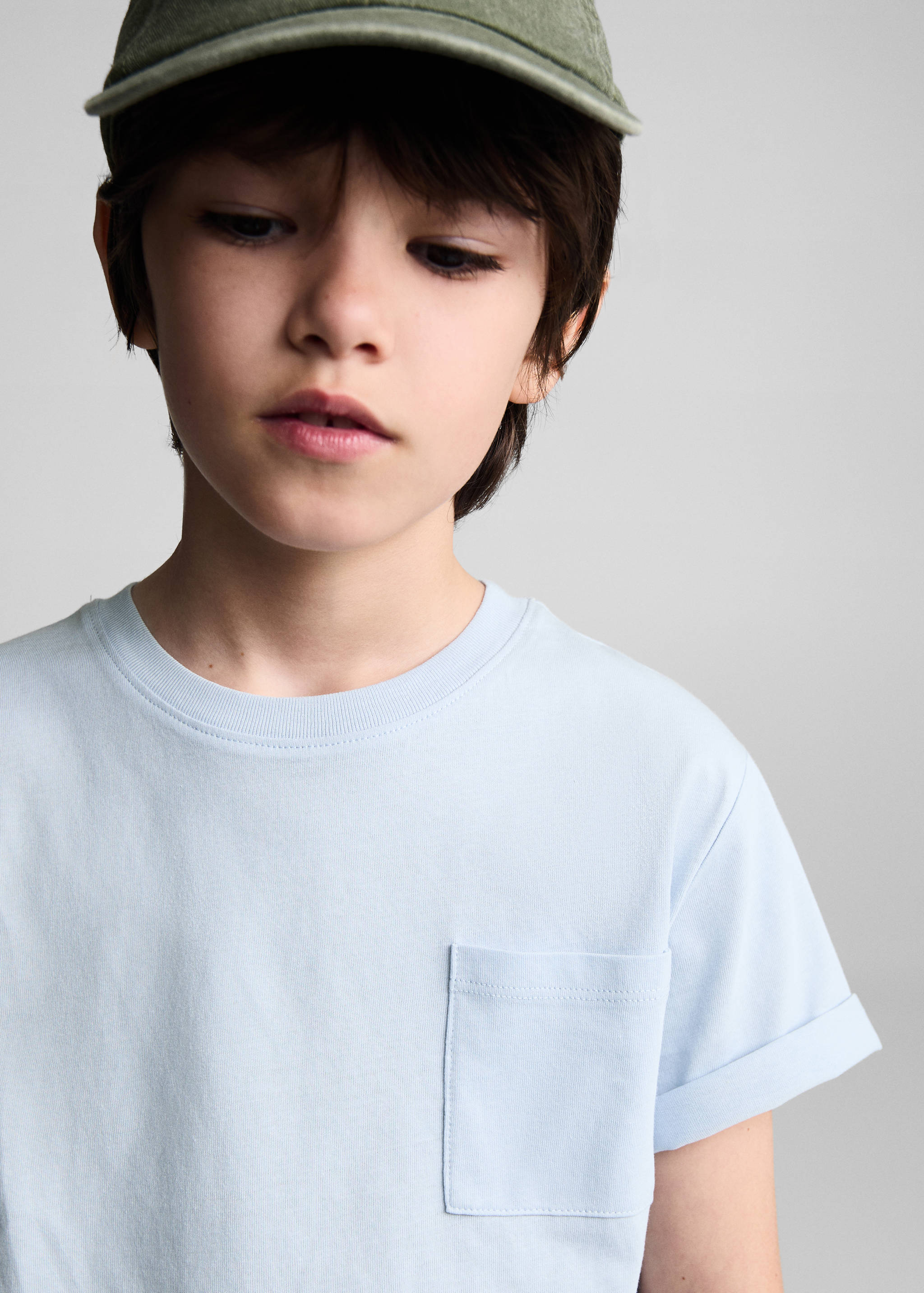 Essential cotton-blend T-shirt - Details of the article 1