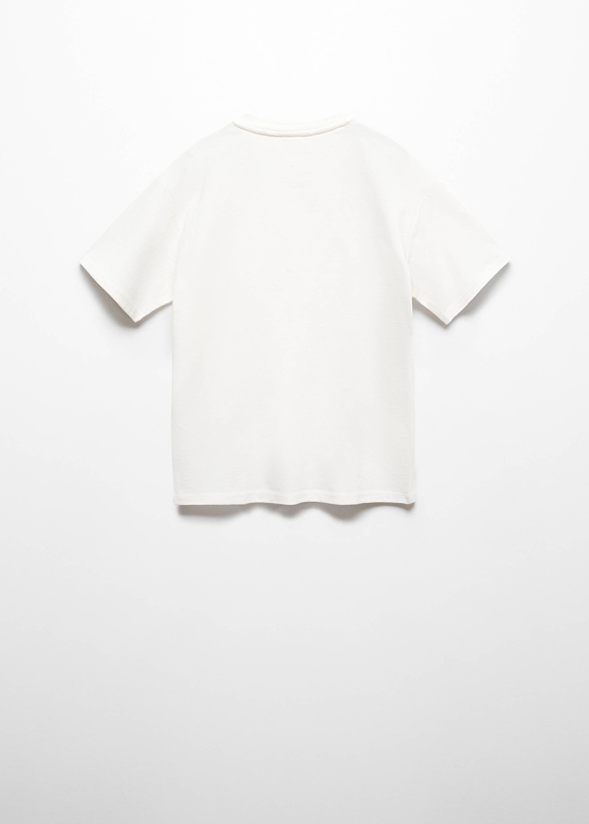 Buttoned cotton T-shirt - Reverse of the article