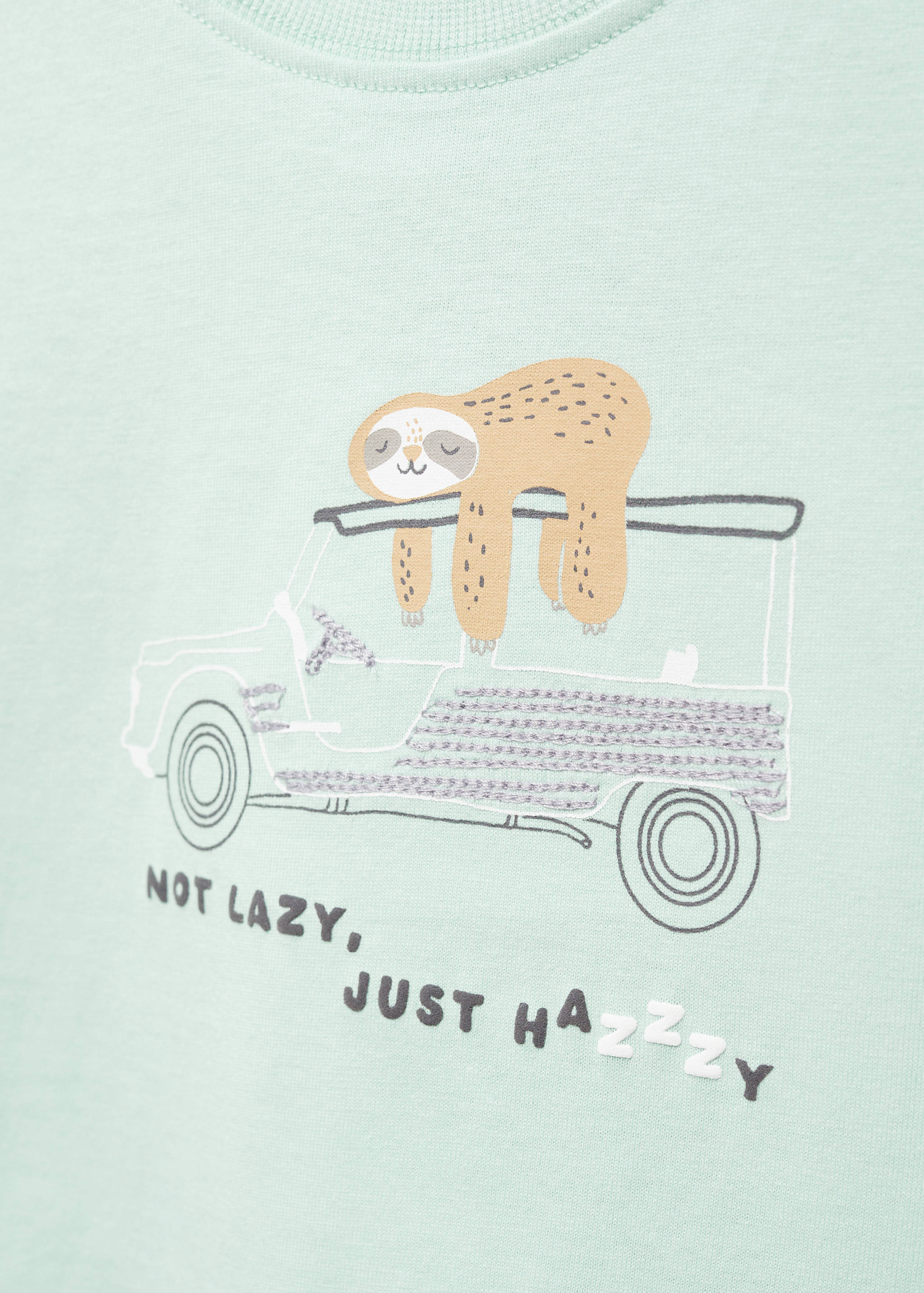 T-shirt en coton à dessin - Détail de l'article 0