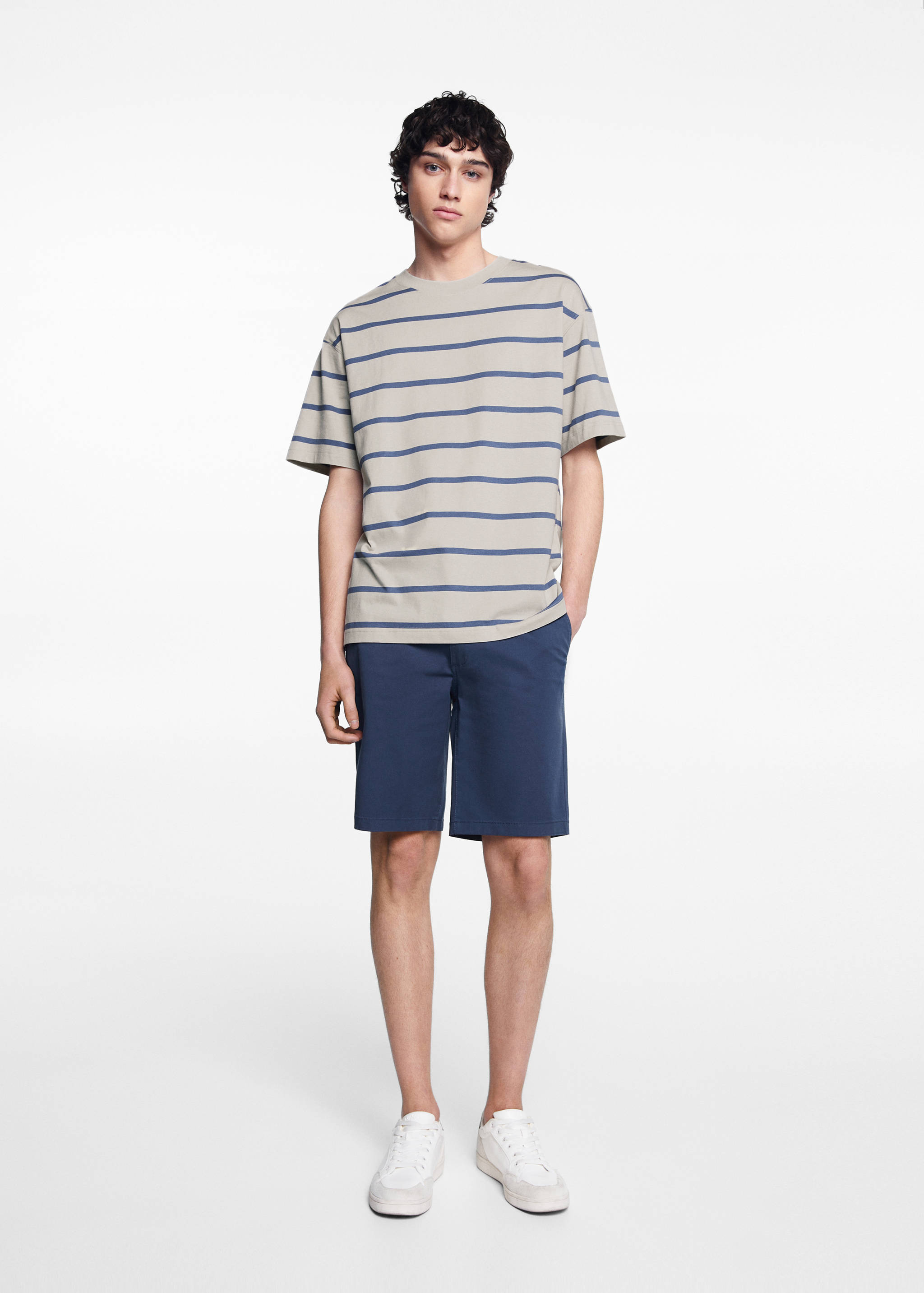 Striped cotton T-shirt - General plane