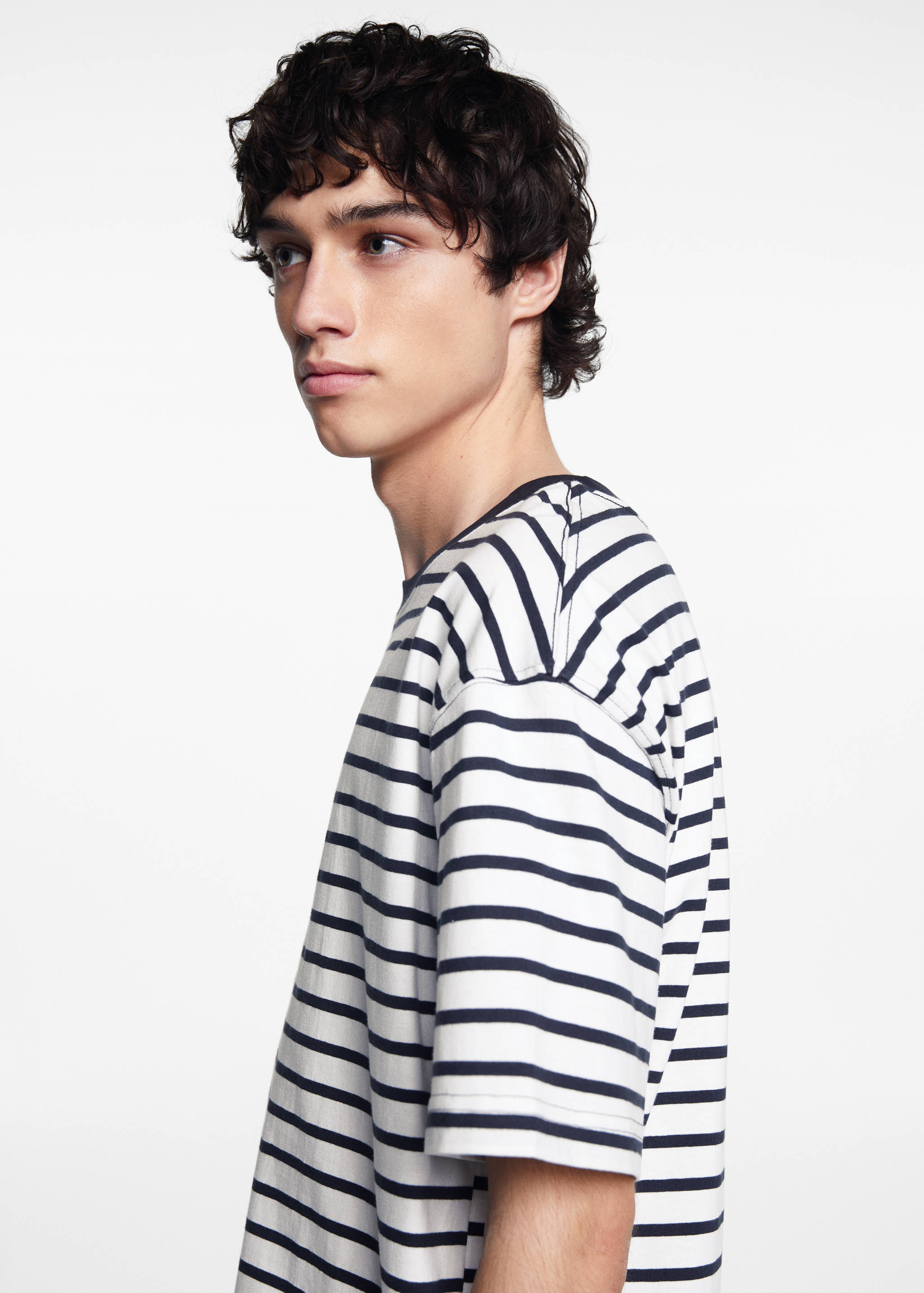 Gestreiftes Baumwoll-Shirt - Detail des Artikels 1