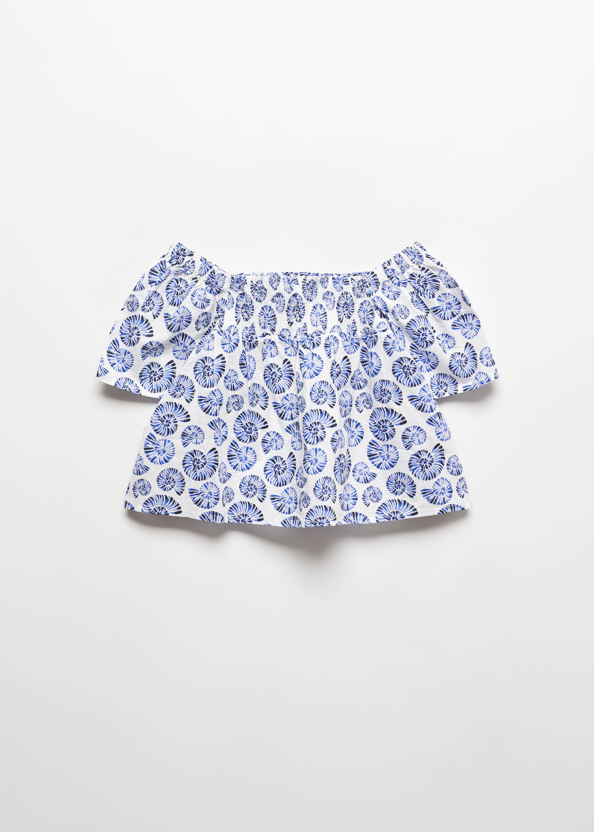 Blusa estampada fruncido - Artículo sin modelo