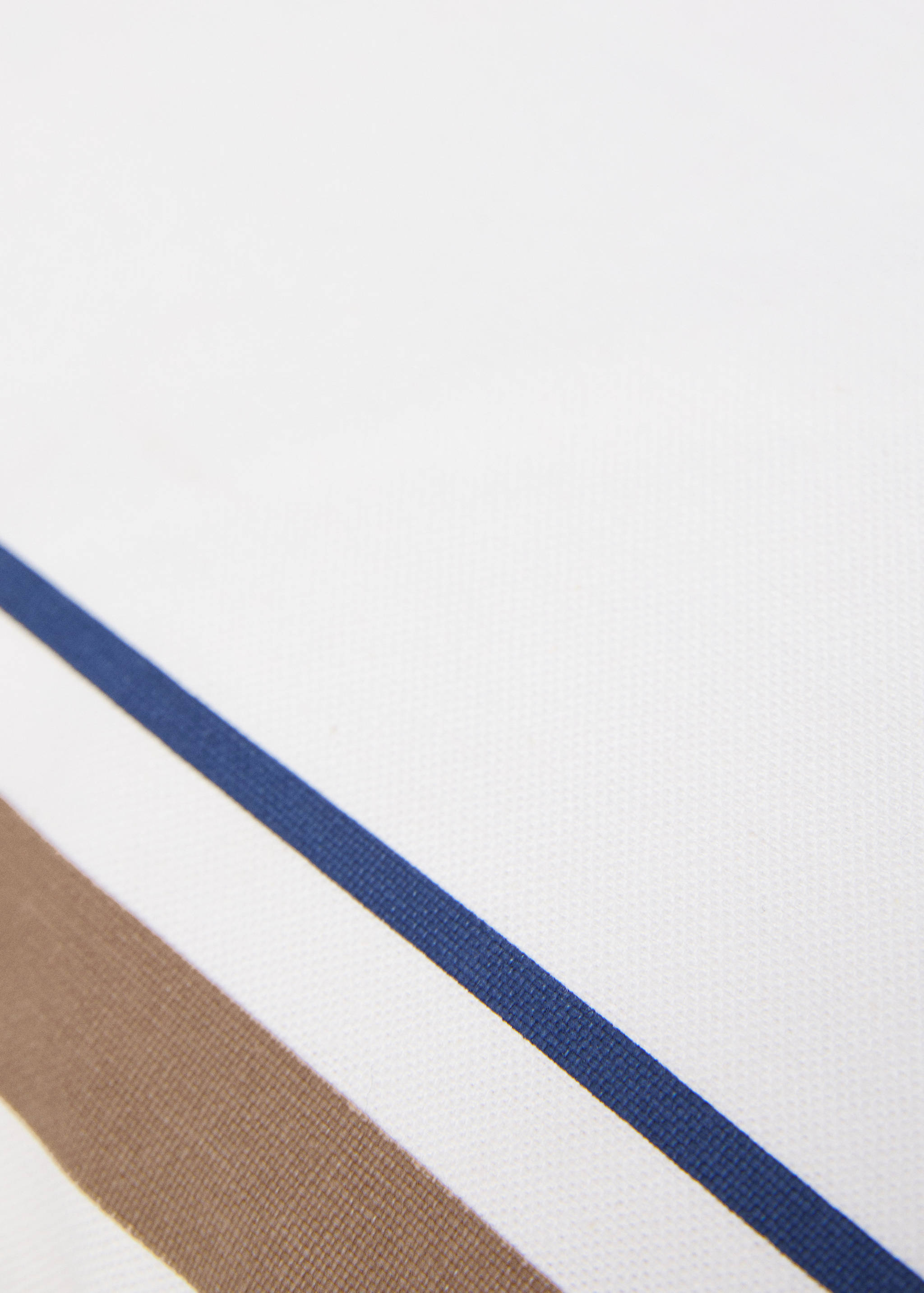 Water-repellent stripe-print cushion cover 30x50cm - Details of the article 3