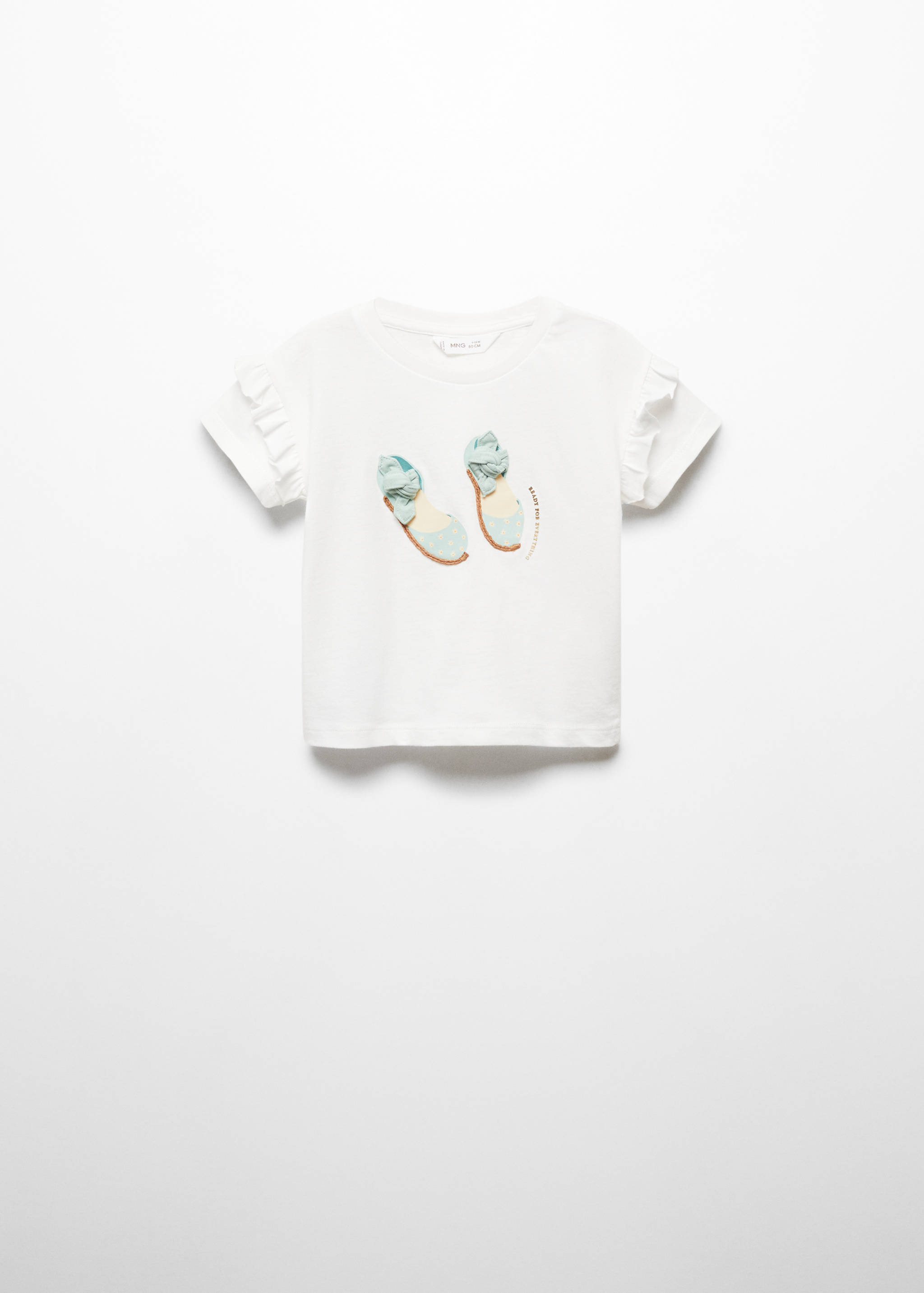Embossed detail printed t-shirt - Article without model