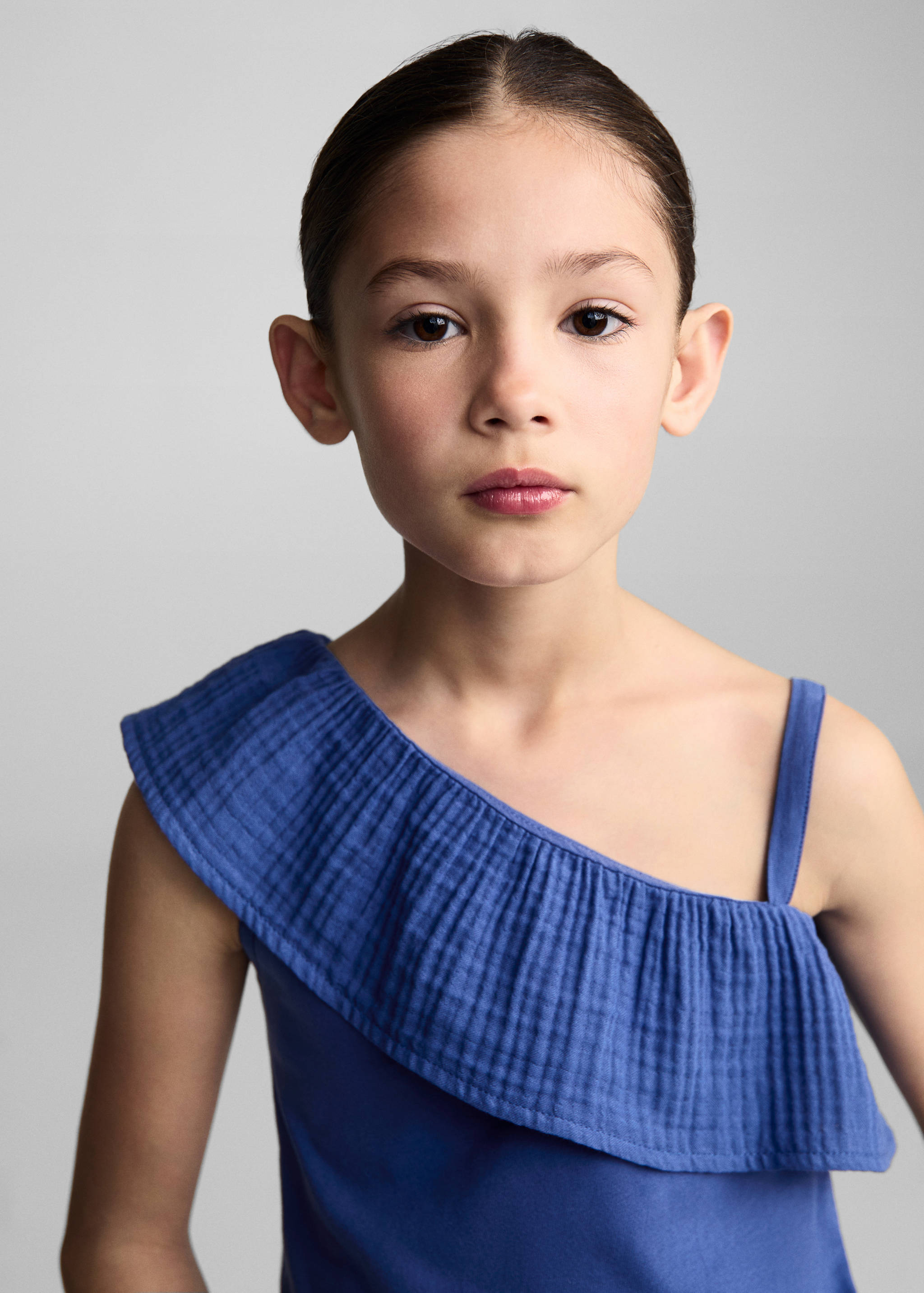 T-shirt asymétrique volanté - Détail de l'article 1