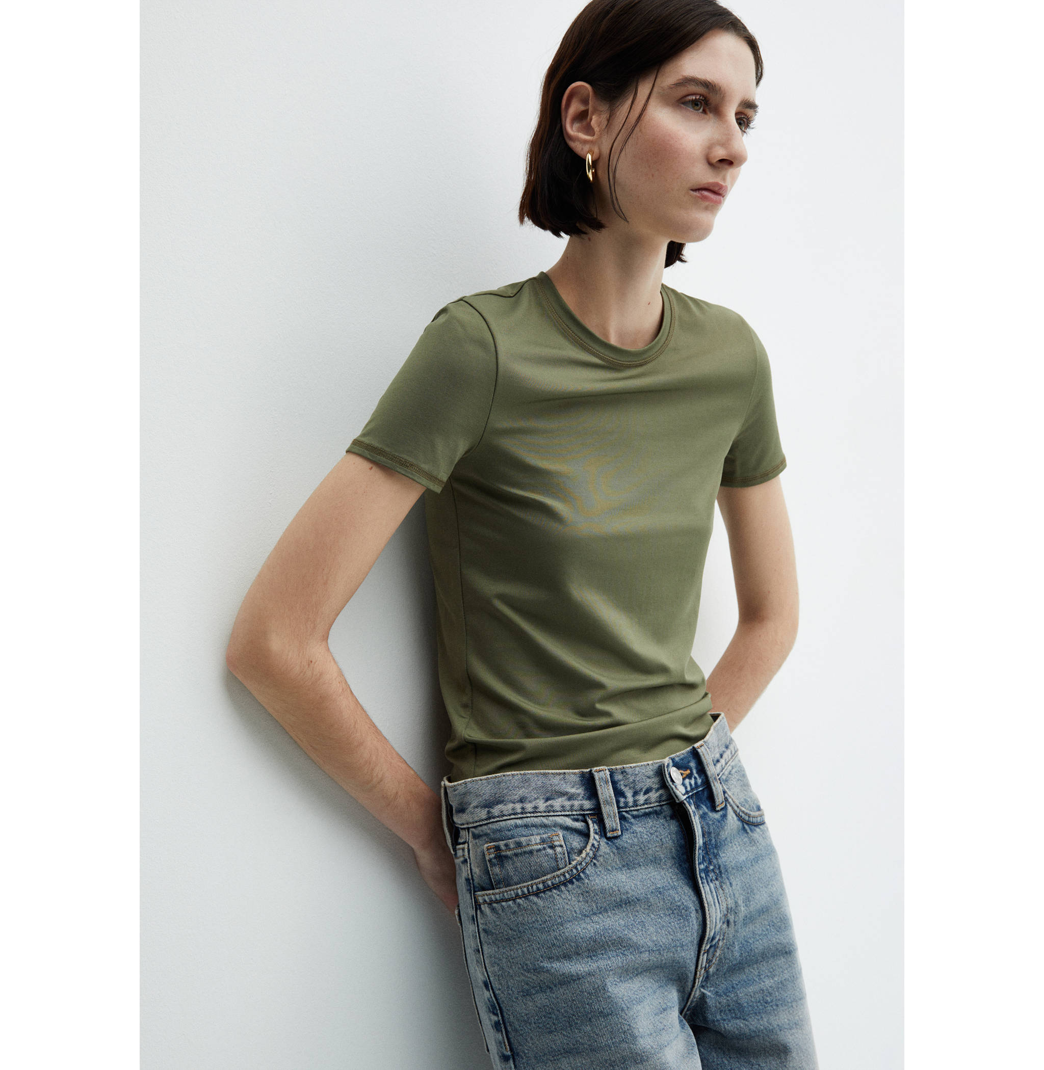 Kurzarm-T-Shirt - Mittlere Ansicht