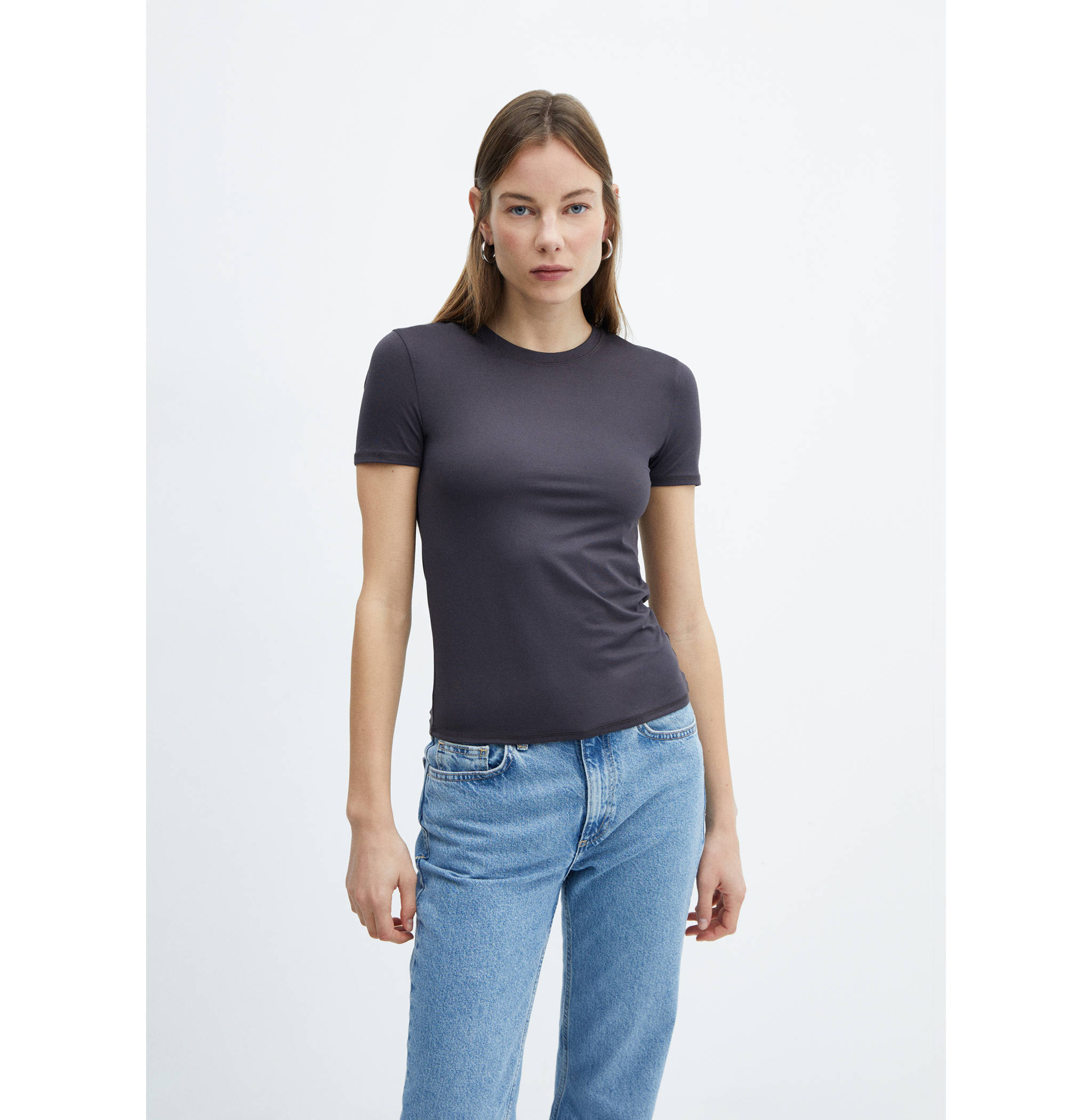 Kurzarm-T-Shirt - Mittlere Ansicht