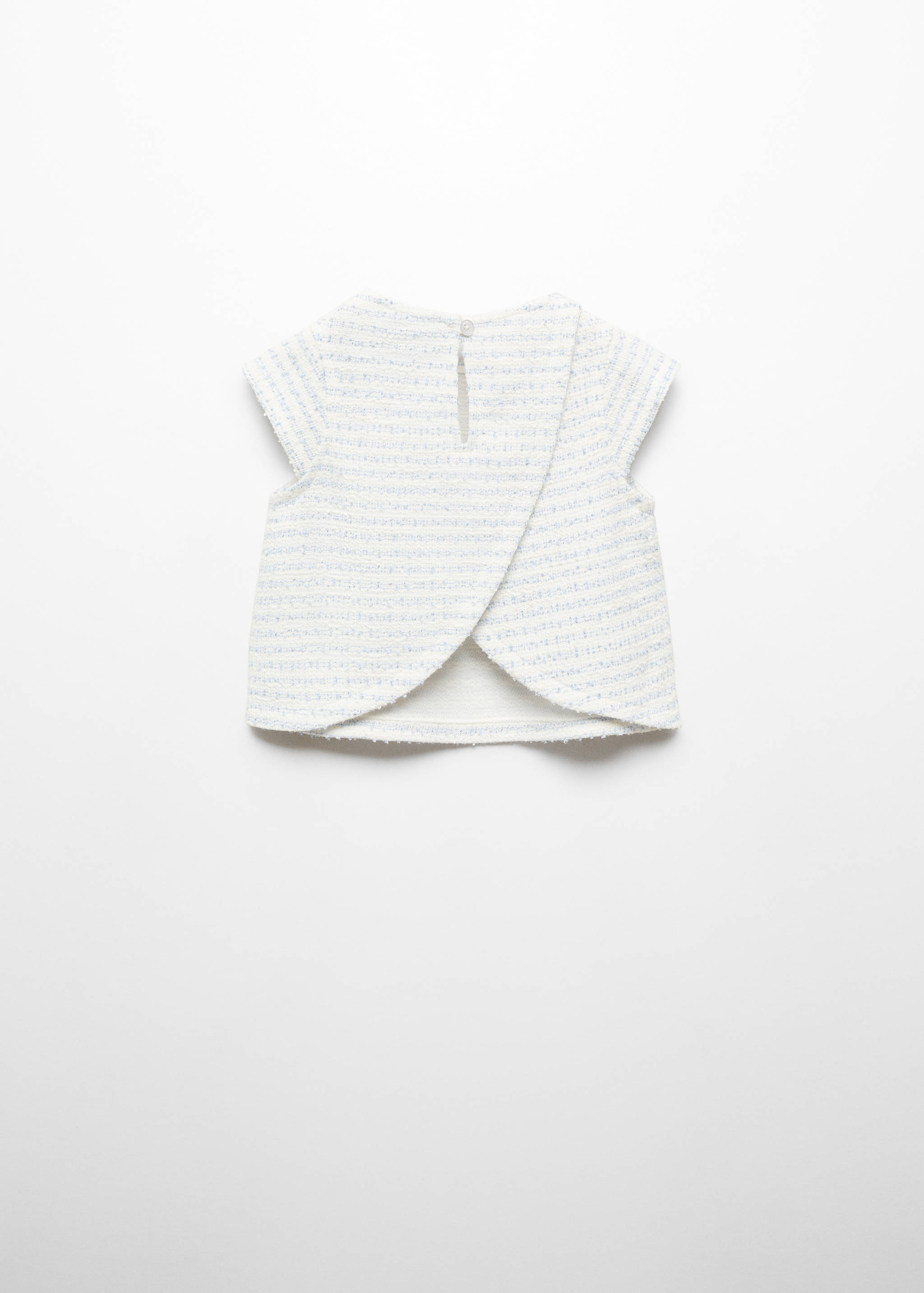 Textured wrapped T-shirt - Reverse of the article
