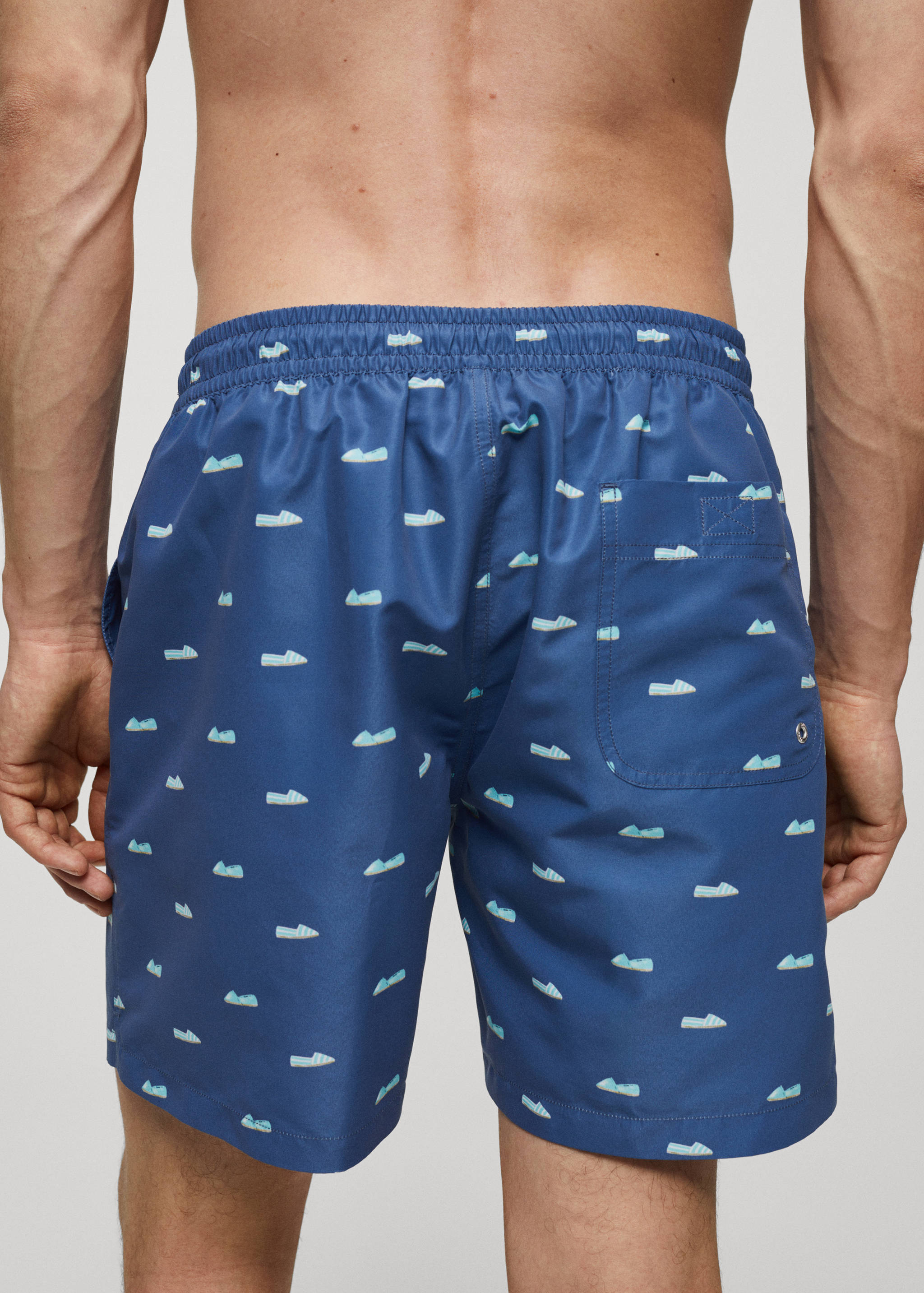 Espadrille-print swimsuit with drawstring - Details of the article 6