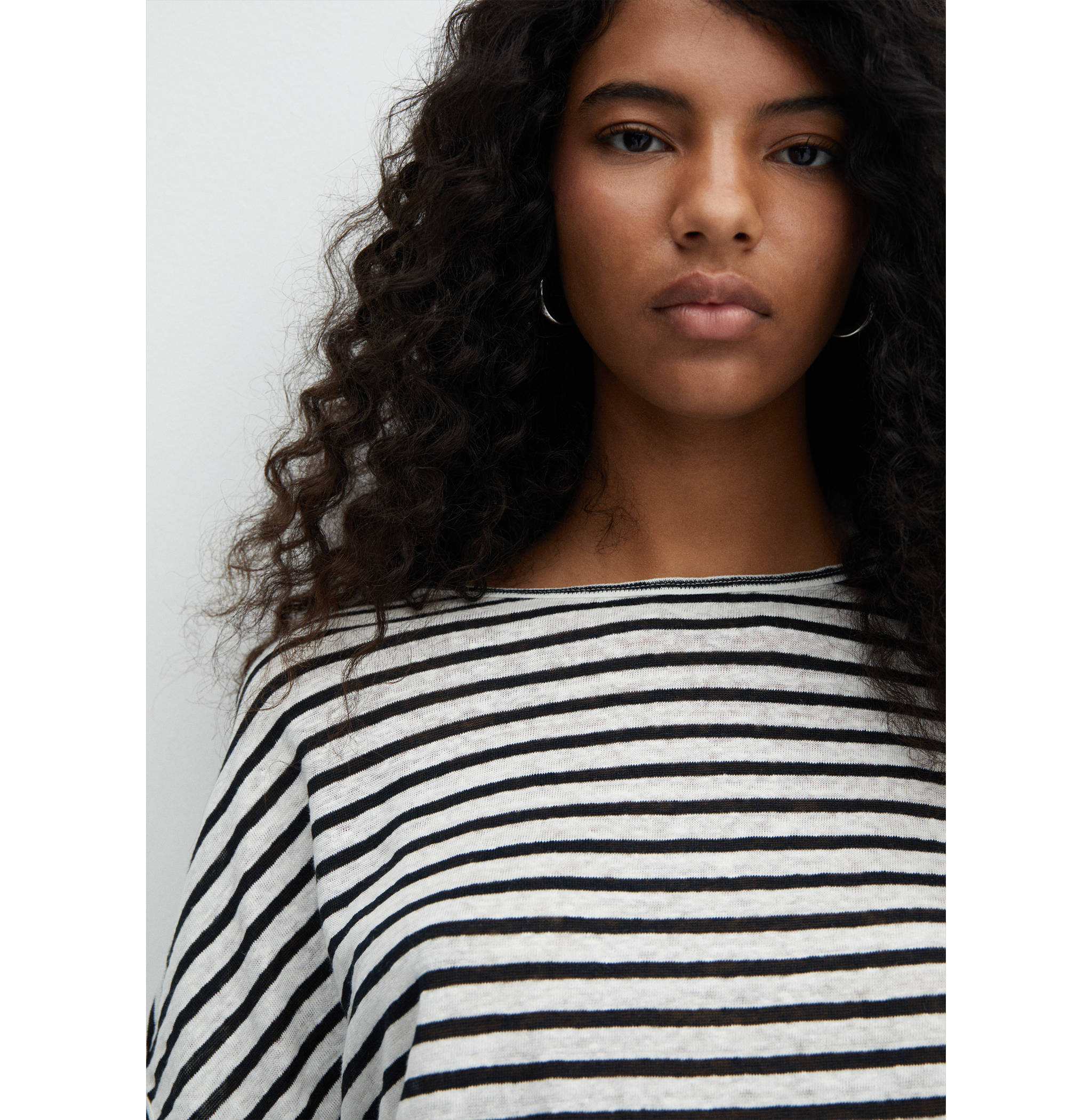T-shirt 100 % lin - Plan moyen