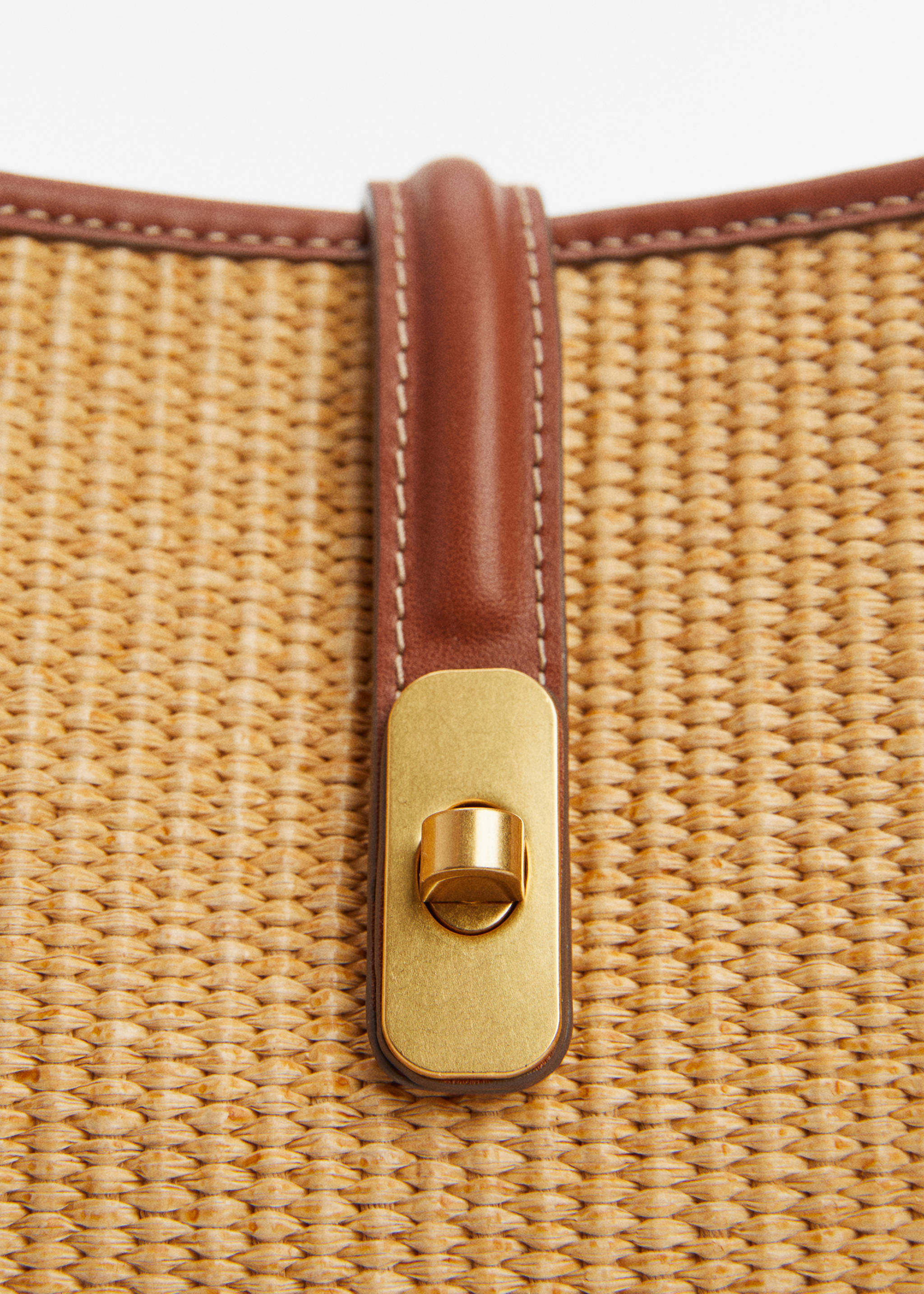 Сумка-ведро с эффектом рафии - Деталь изделия 2