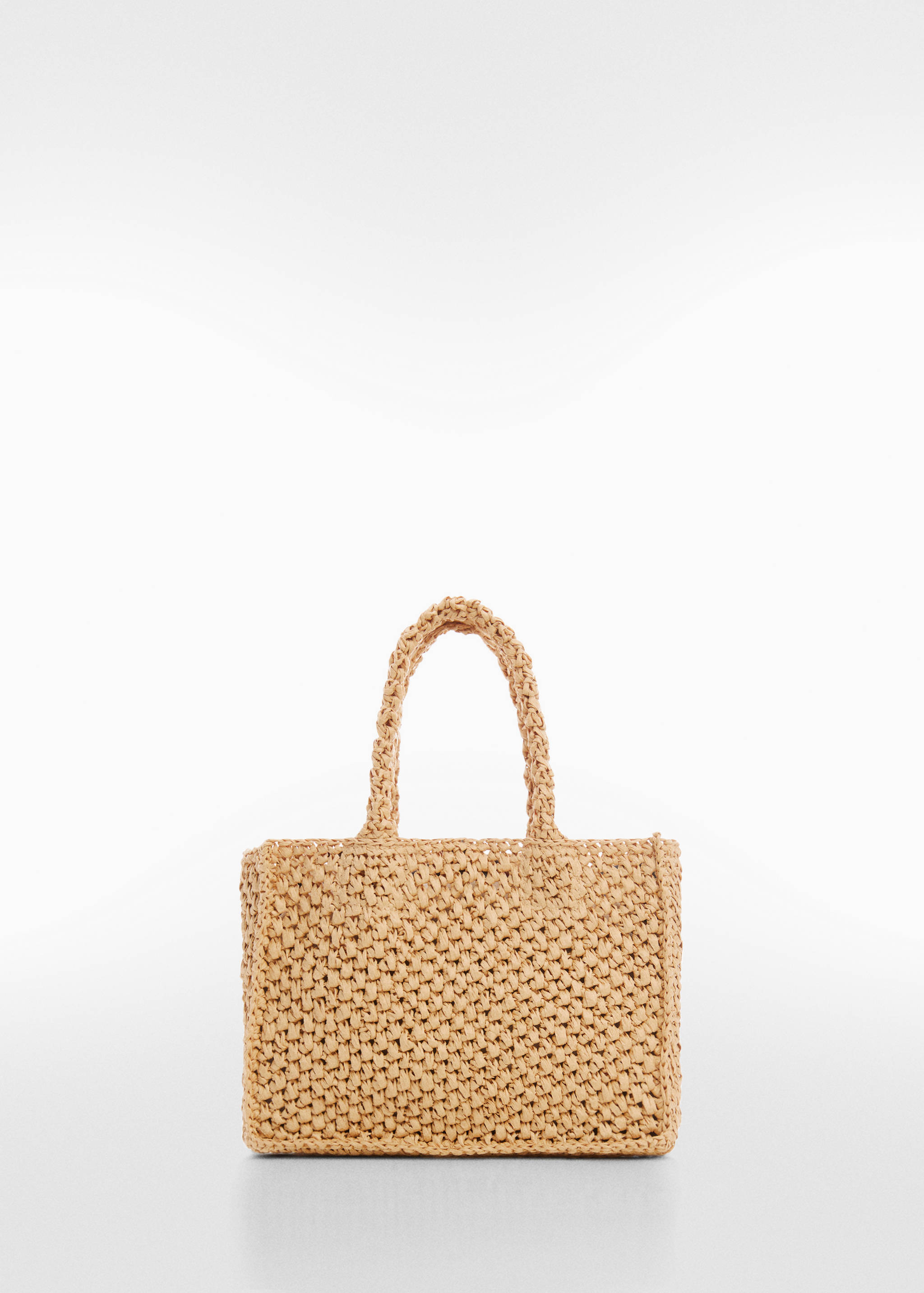 Raffia-effect shoulder bag - Article without model