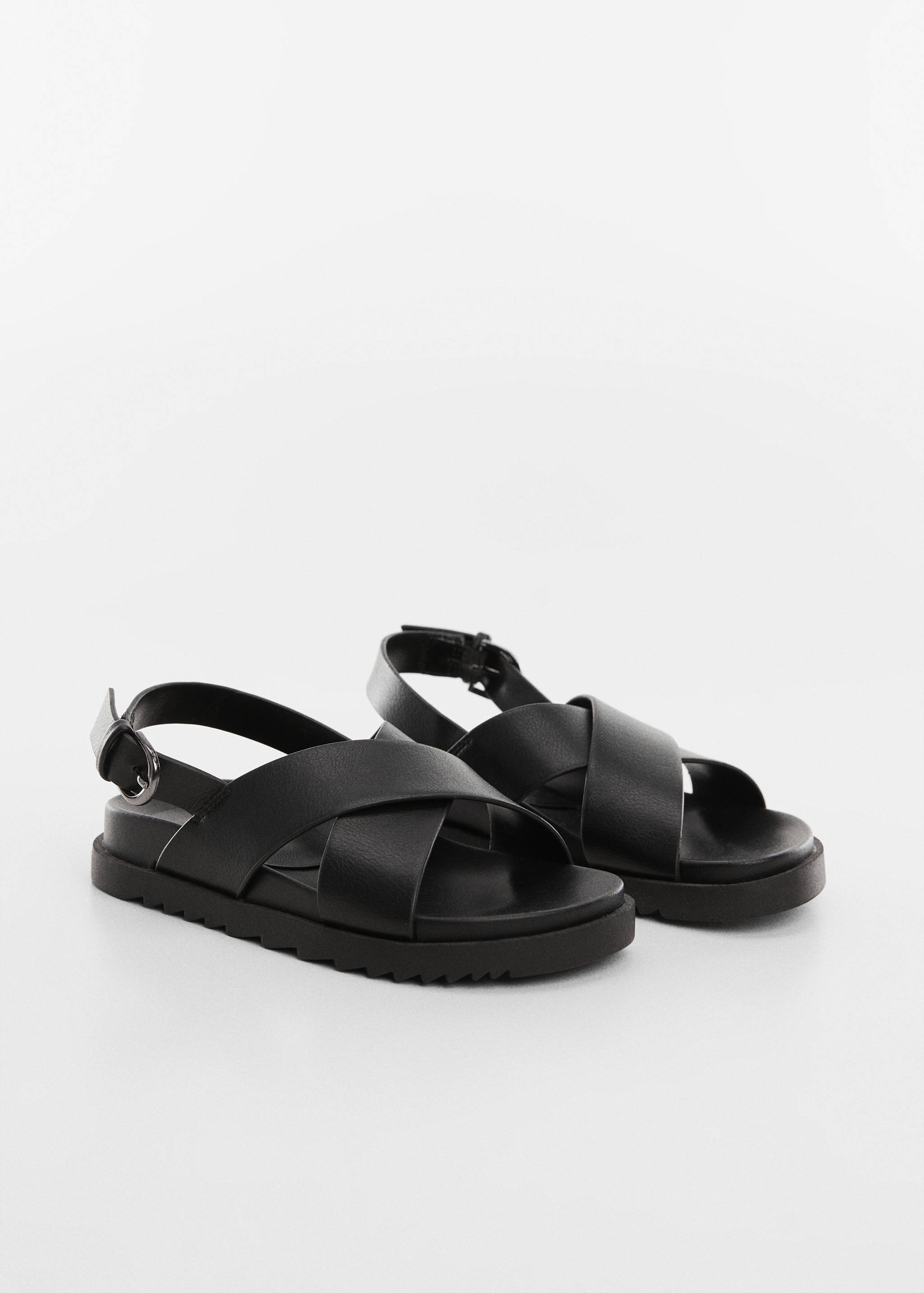Buckle strap sandals - Medium plane