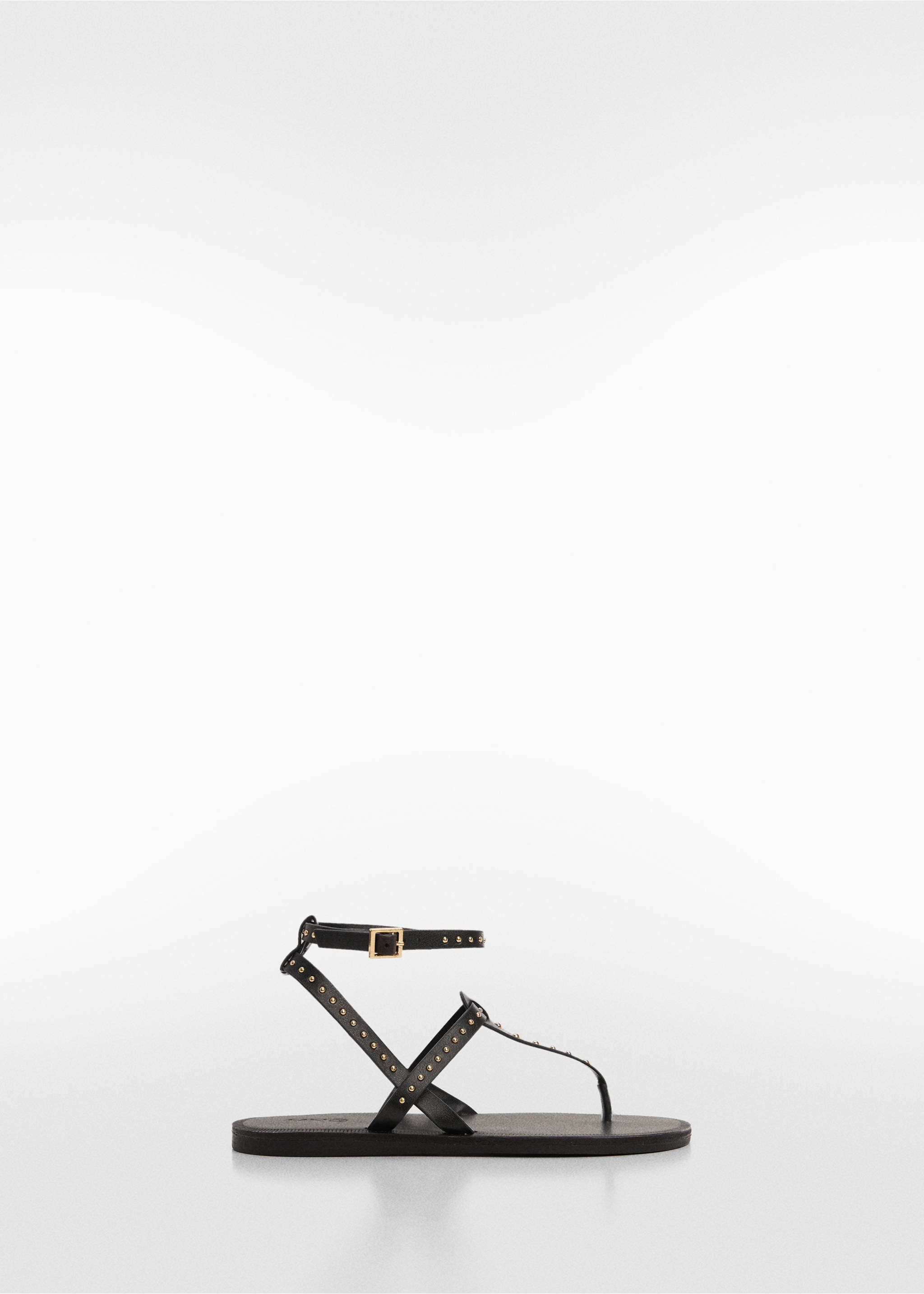 Beaded strap sandal - Article without model, Black. Ref: 67006337-00.