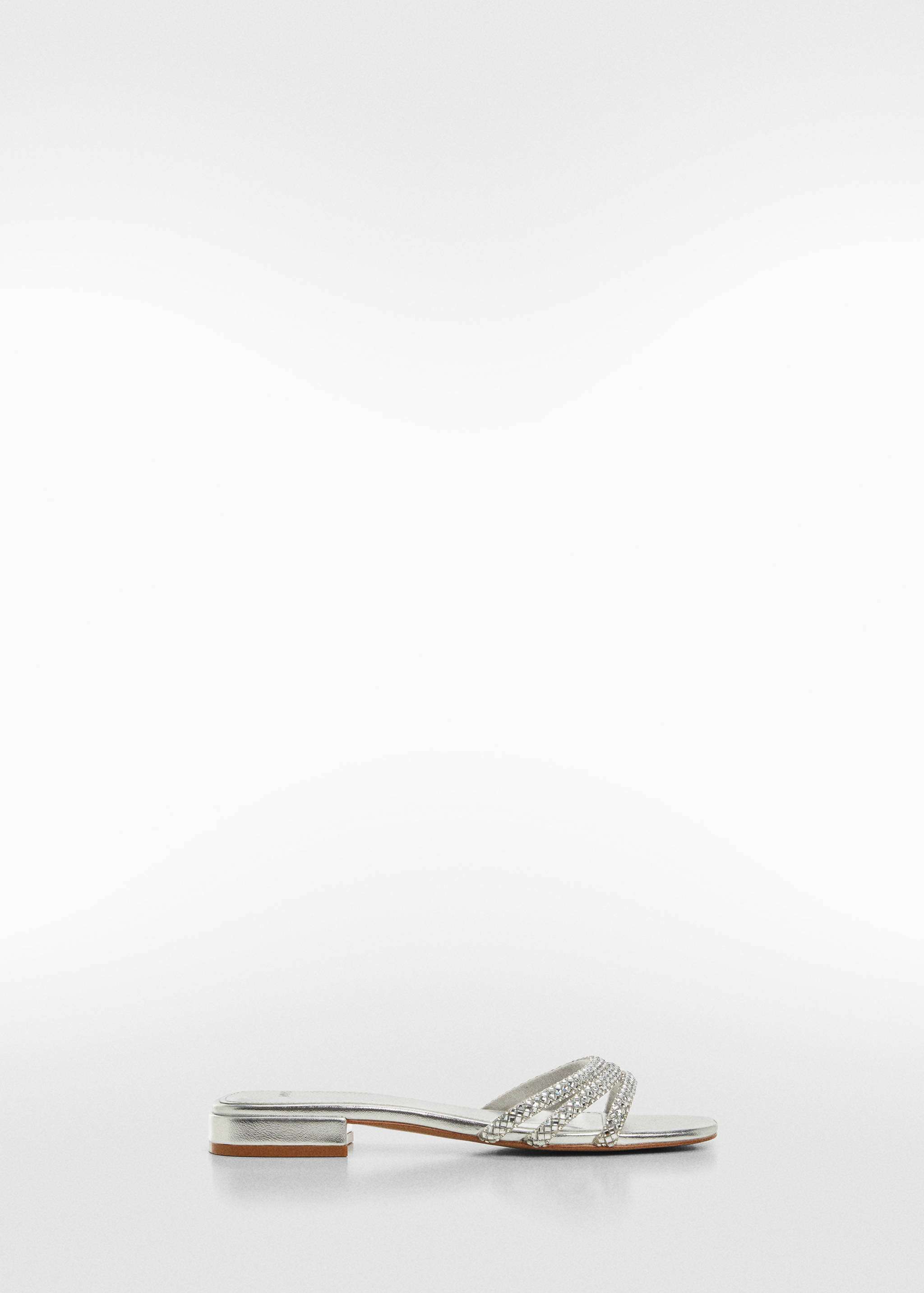 Sandals with glitter straps - Article without model