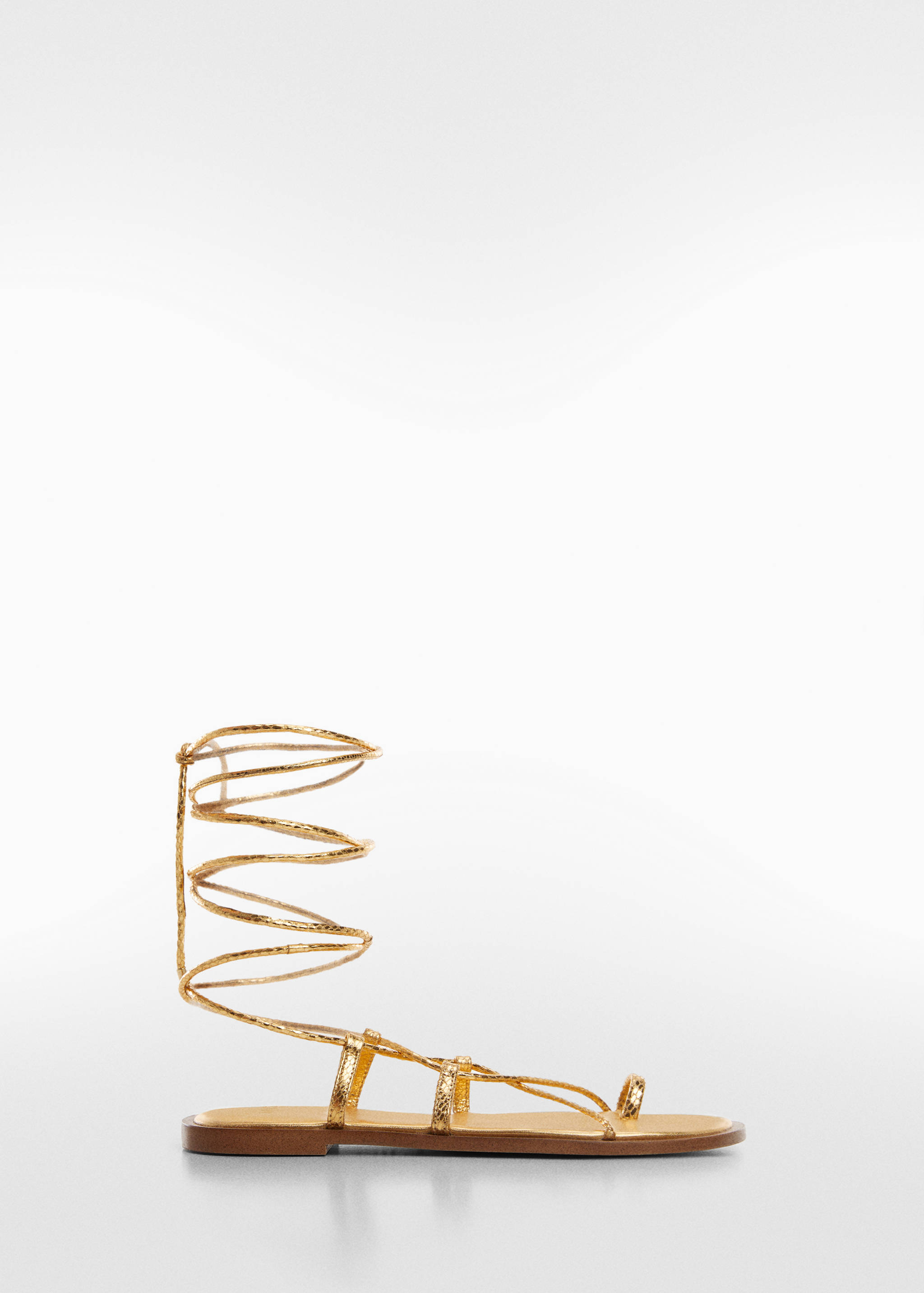 Кожаные сандалии с ремешками - Изделие без модели