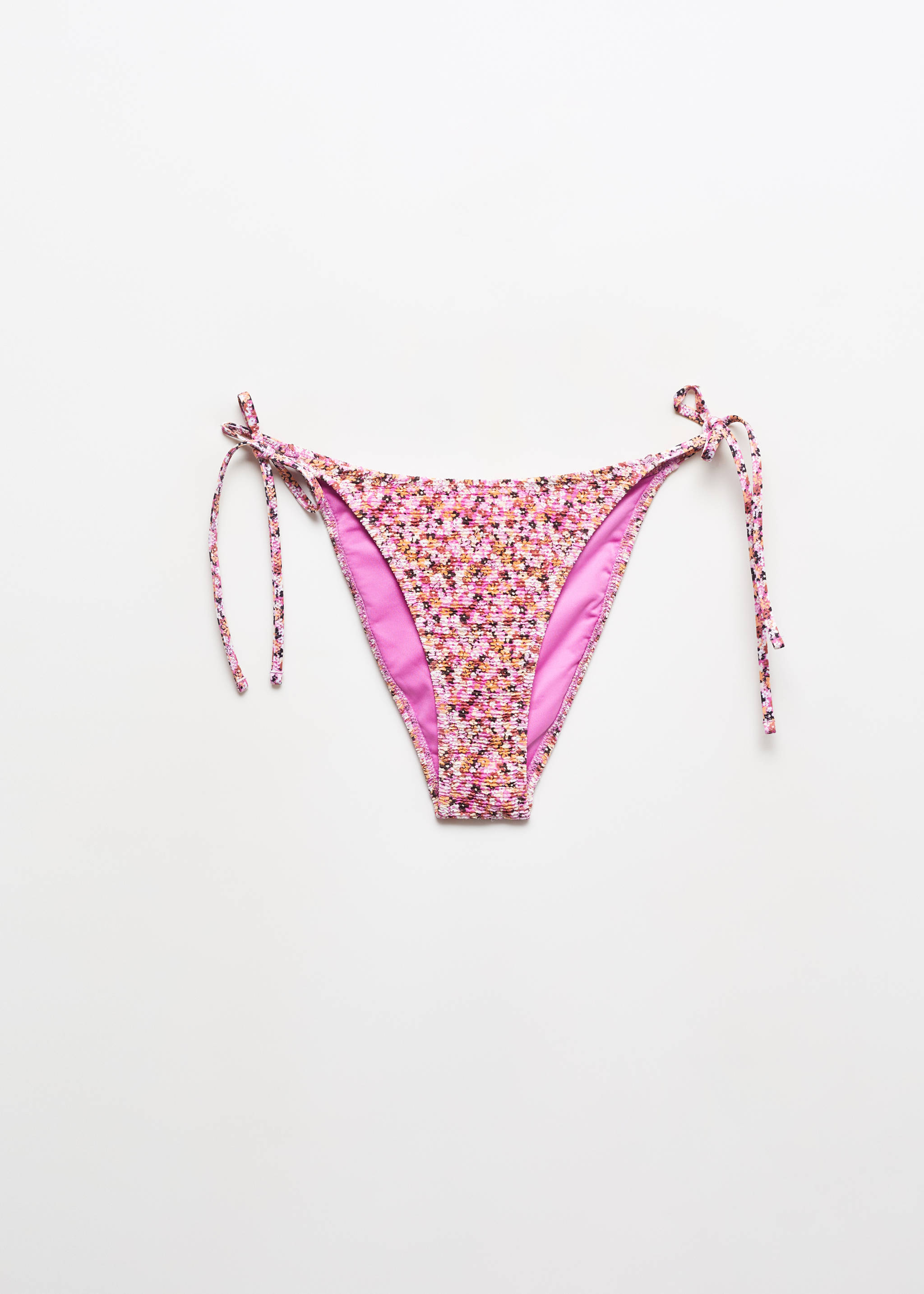 Classic floral bikini bottoms - Article without model, Pink. Ref: 67006740-00.