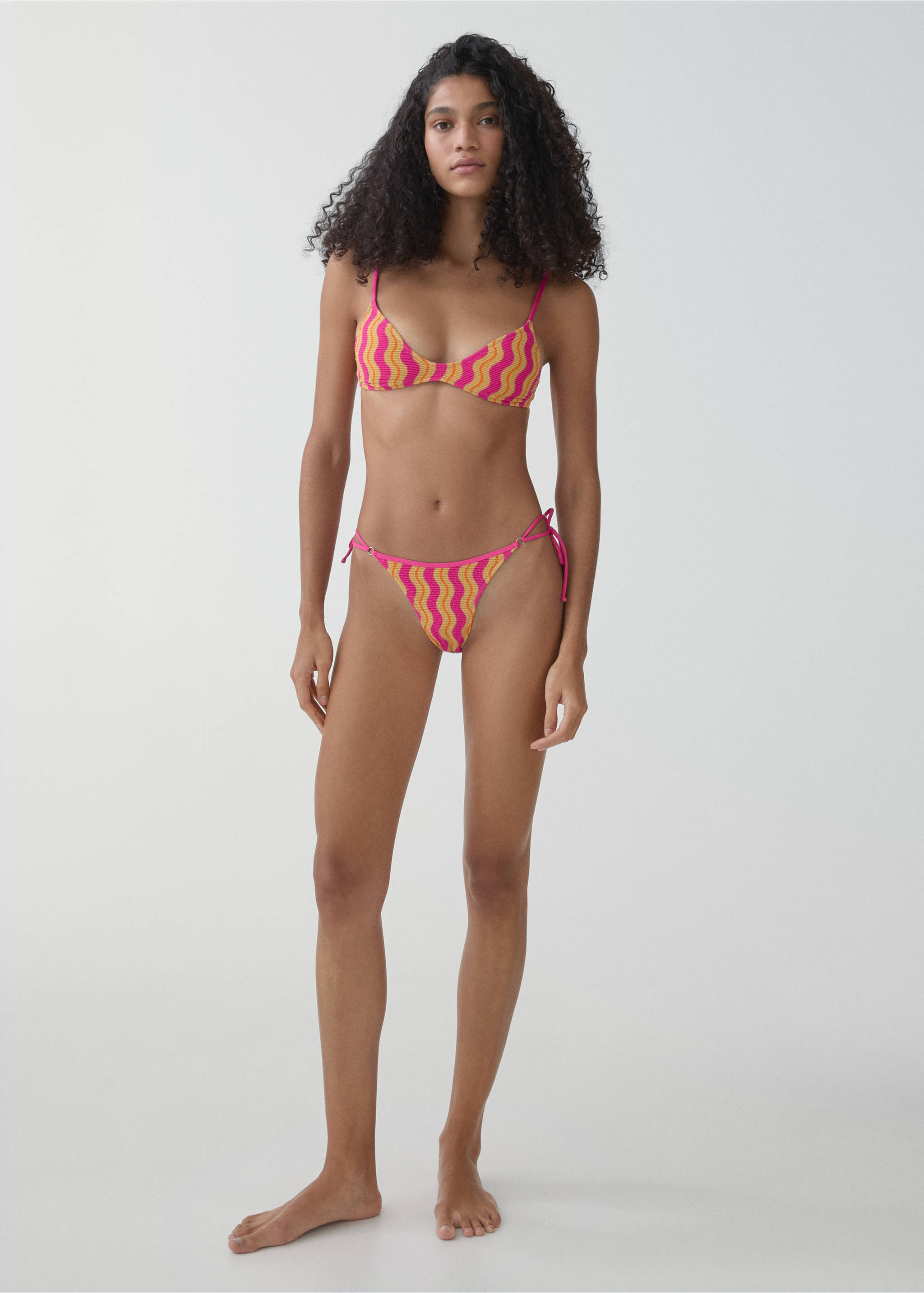 Printed bikini bottom - General plane, Fuchsia. Ref: 67006741-00.