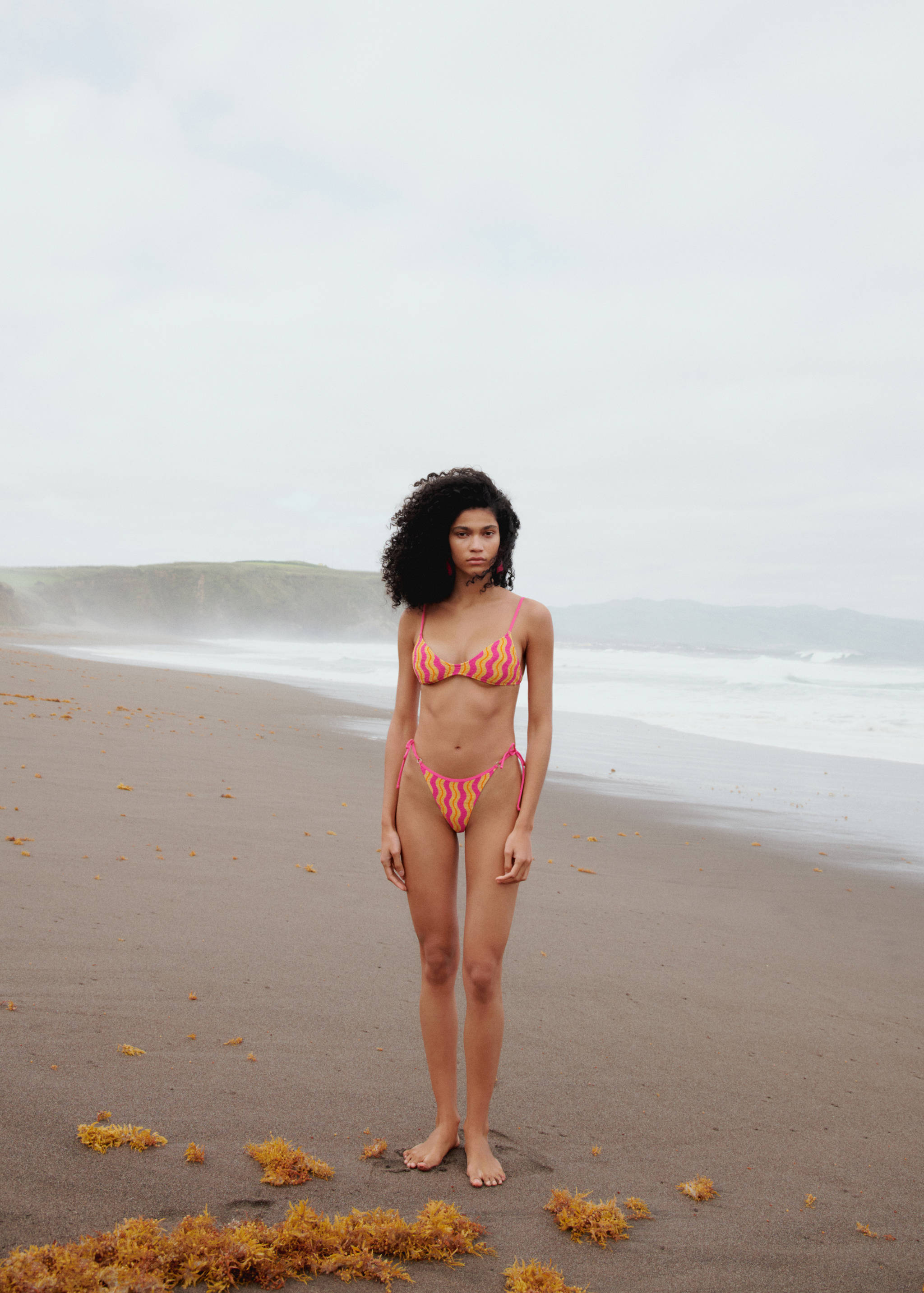 Printed bikini bottom - Details of the article 3, Fuchsia. Ref: 67006741-00.