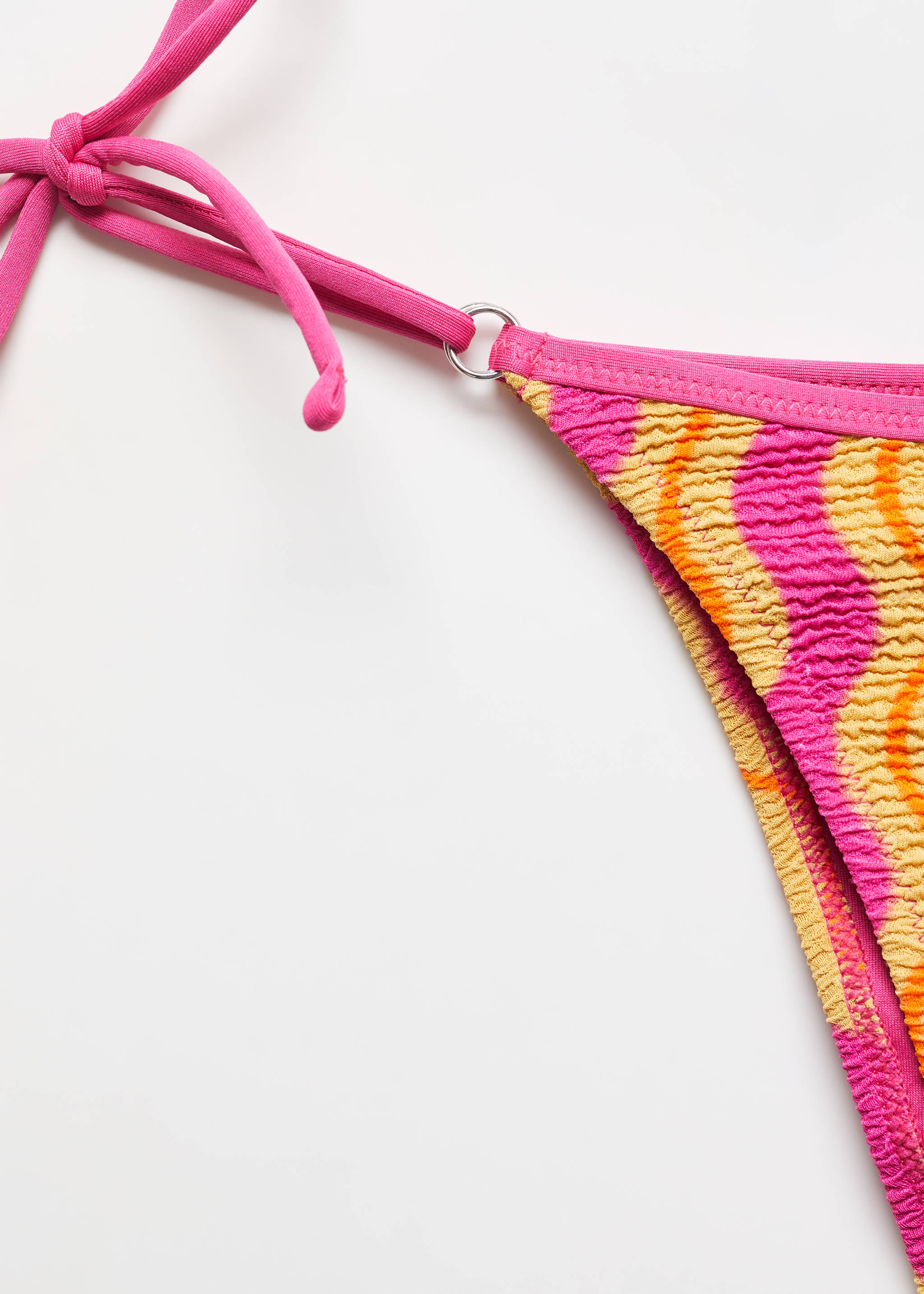 Printed bikini bottom - Details of the article 8, Fuchsia. Ref: 67006741-00.