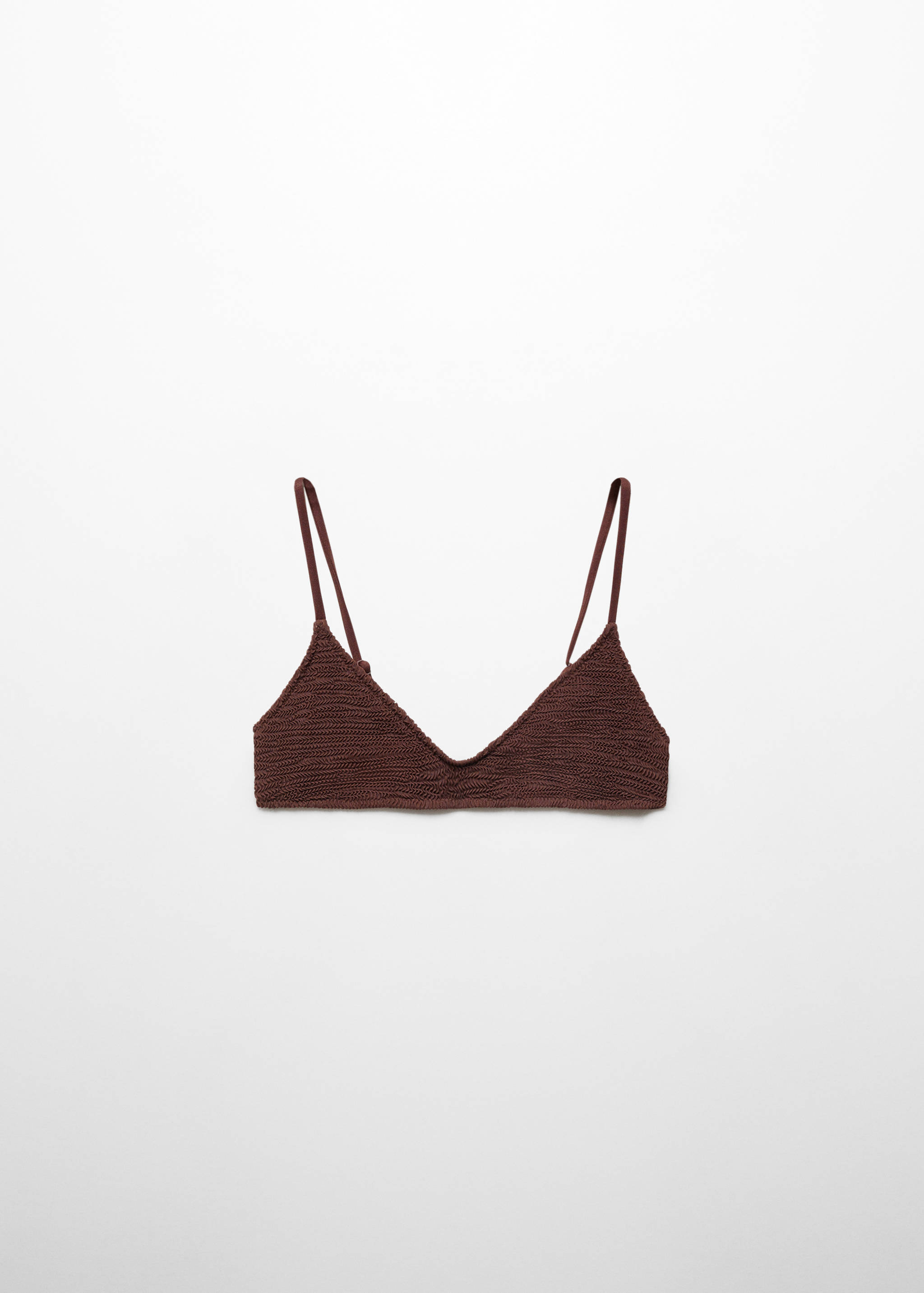 Textured bikini top - Article without model