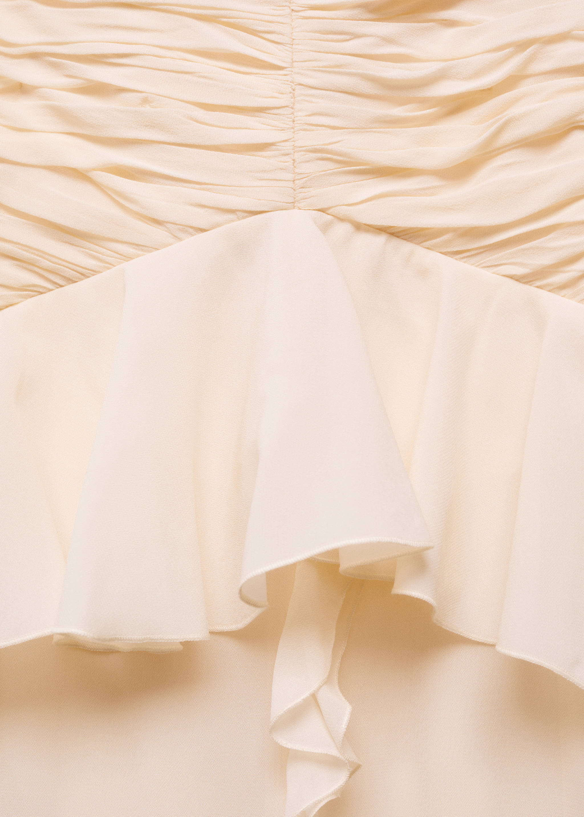 Vestido drapeado com decote de coração - Pormenor do artigo 8