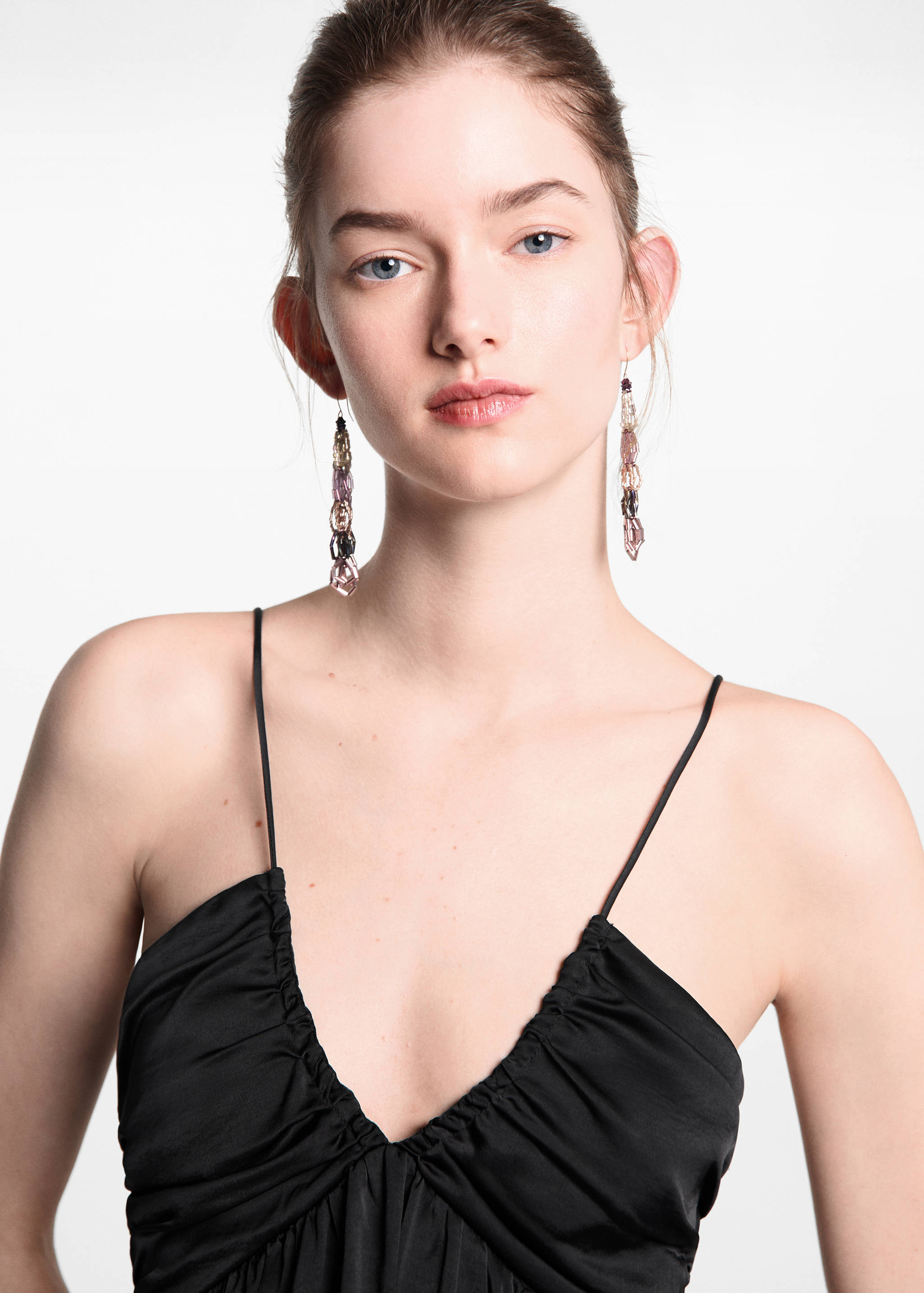 Pleated long dress - Details of the article 1