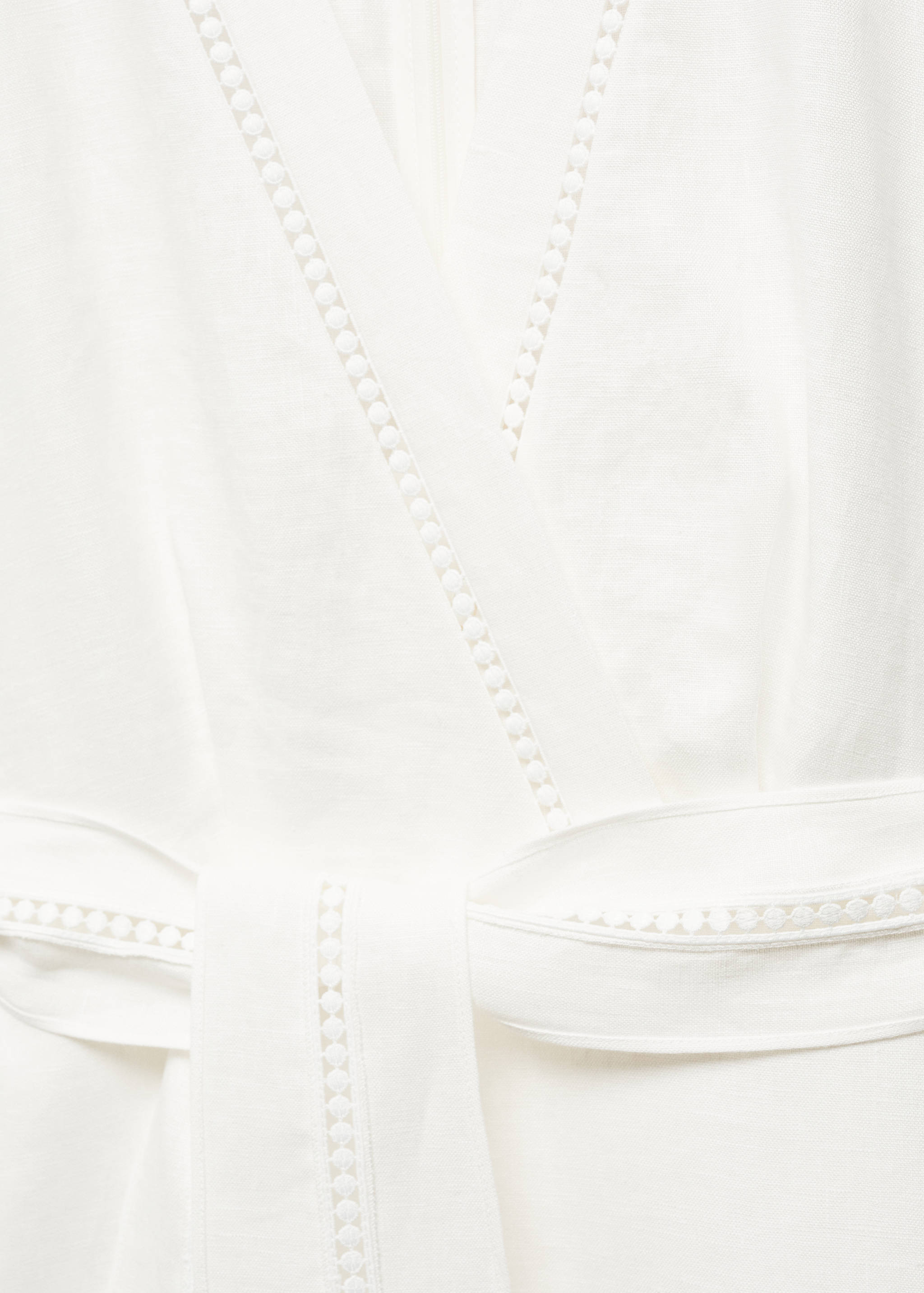 100% linen dress with bow - Details of the article 8
