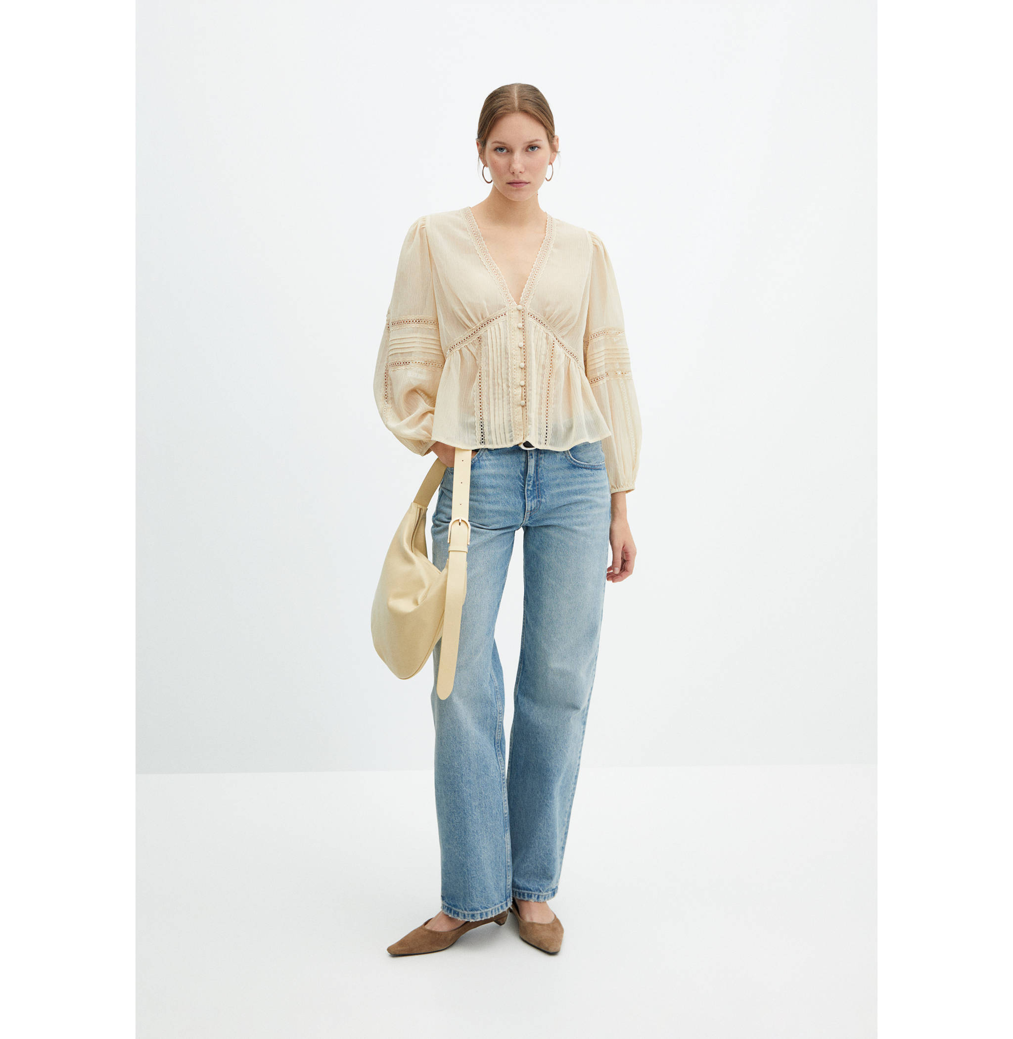 Blouse fluide brodée - Plan général