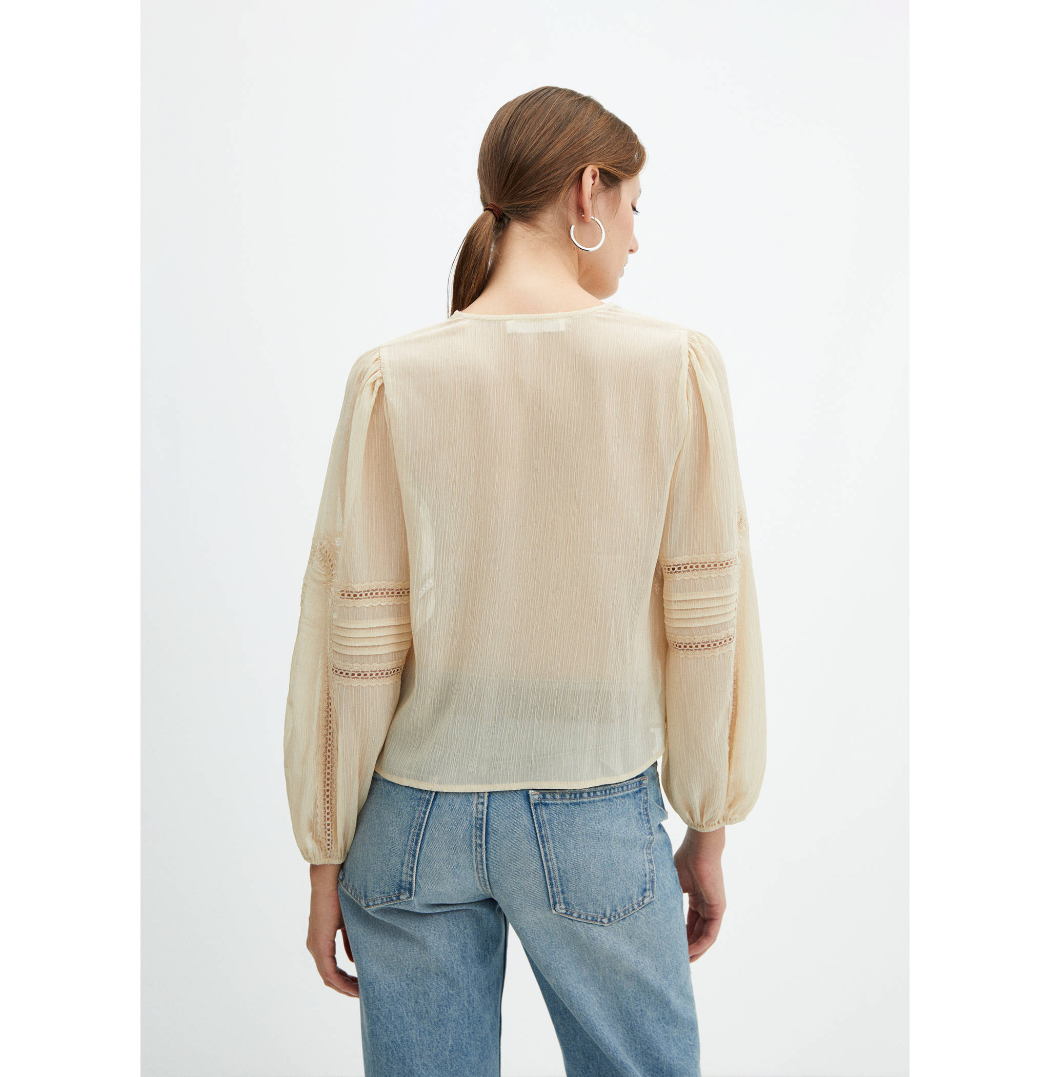 Blouse fluide brodée - Verso de l’article