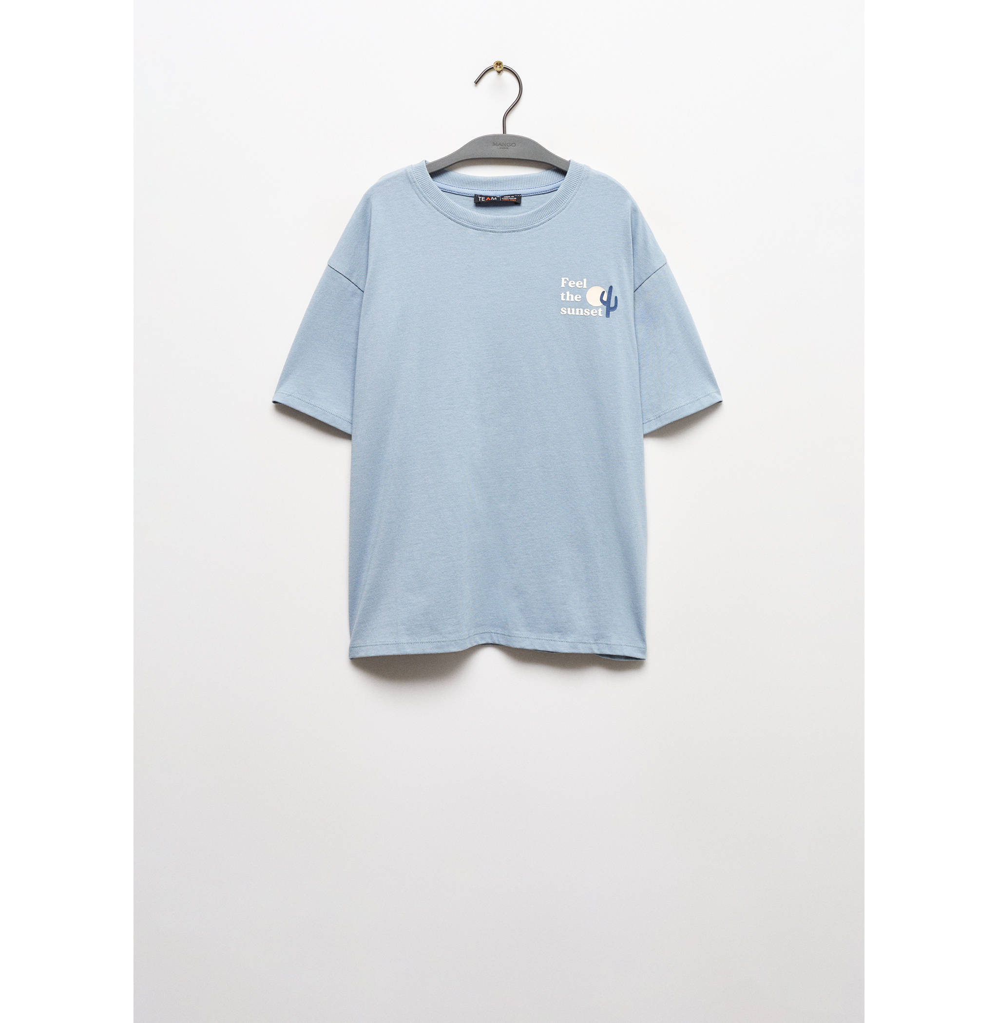 Printed cotton-blend T-shirt - Article without model