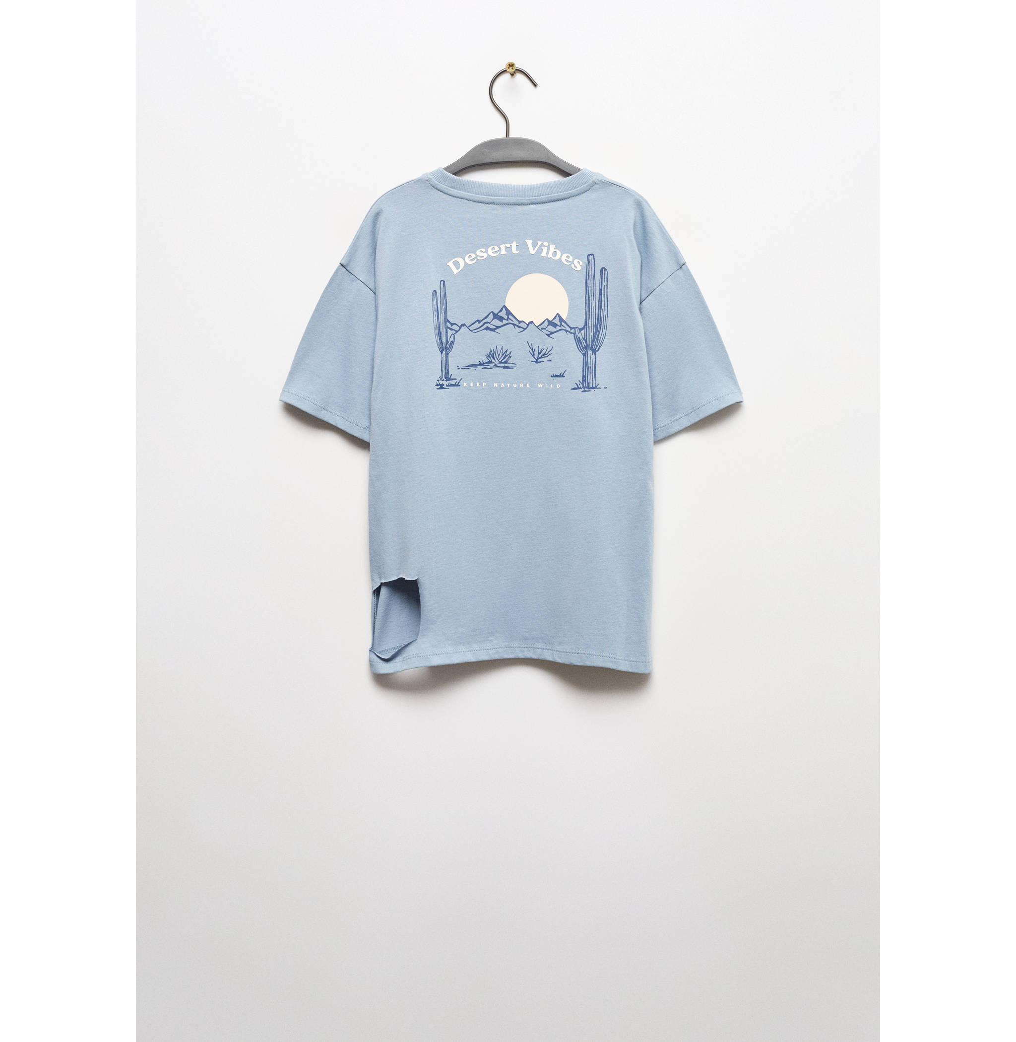 Printed cotton-blend T-shirt - Reverse of the article