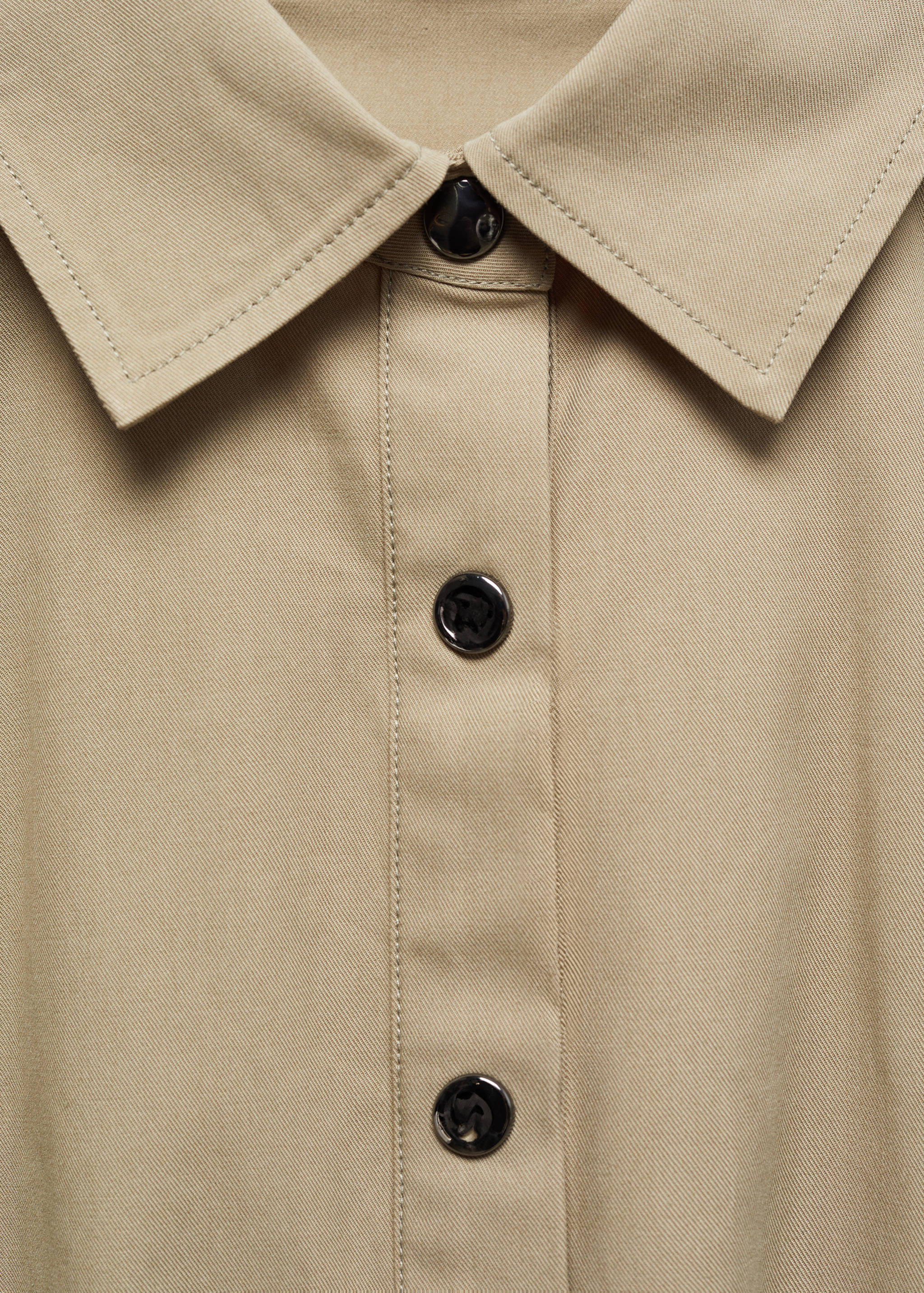 Cropped shirt with adjustable hem - Details of the article 8