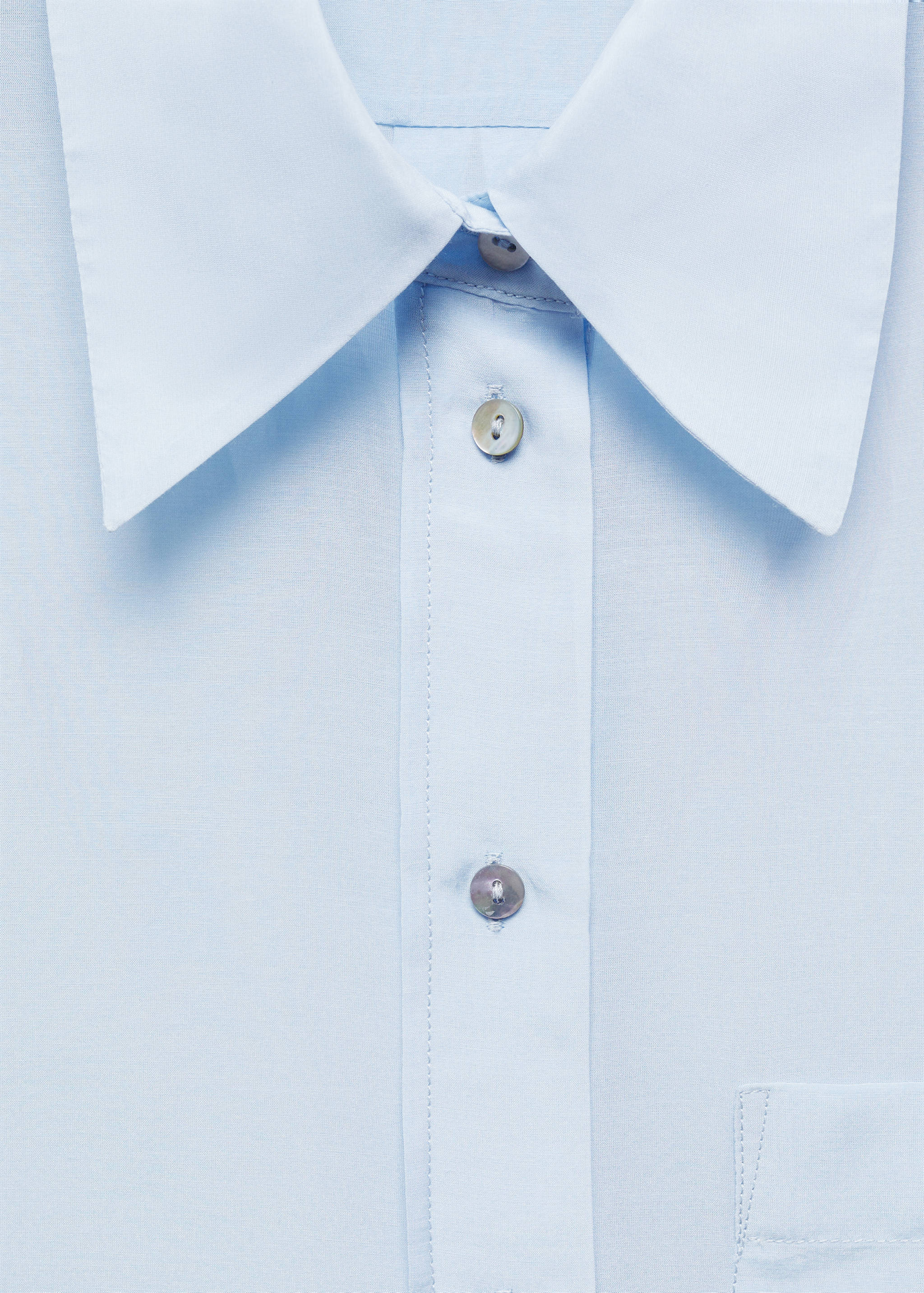 Oversized silk cotton shirt - Details of the article 8