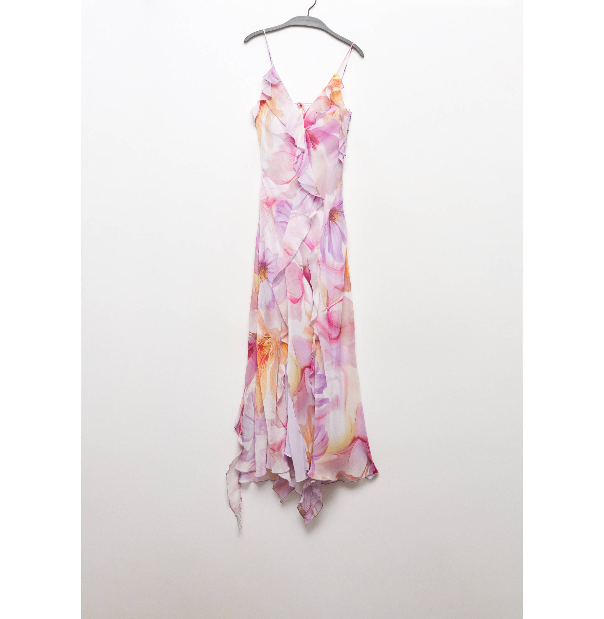 Ruffled floral print dress - Article without model