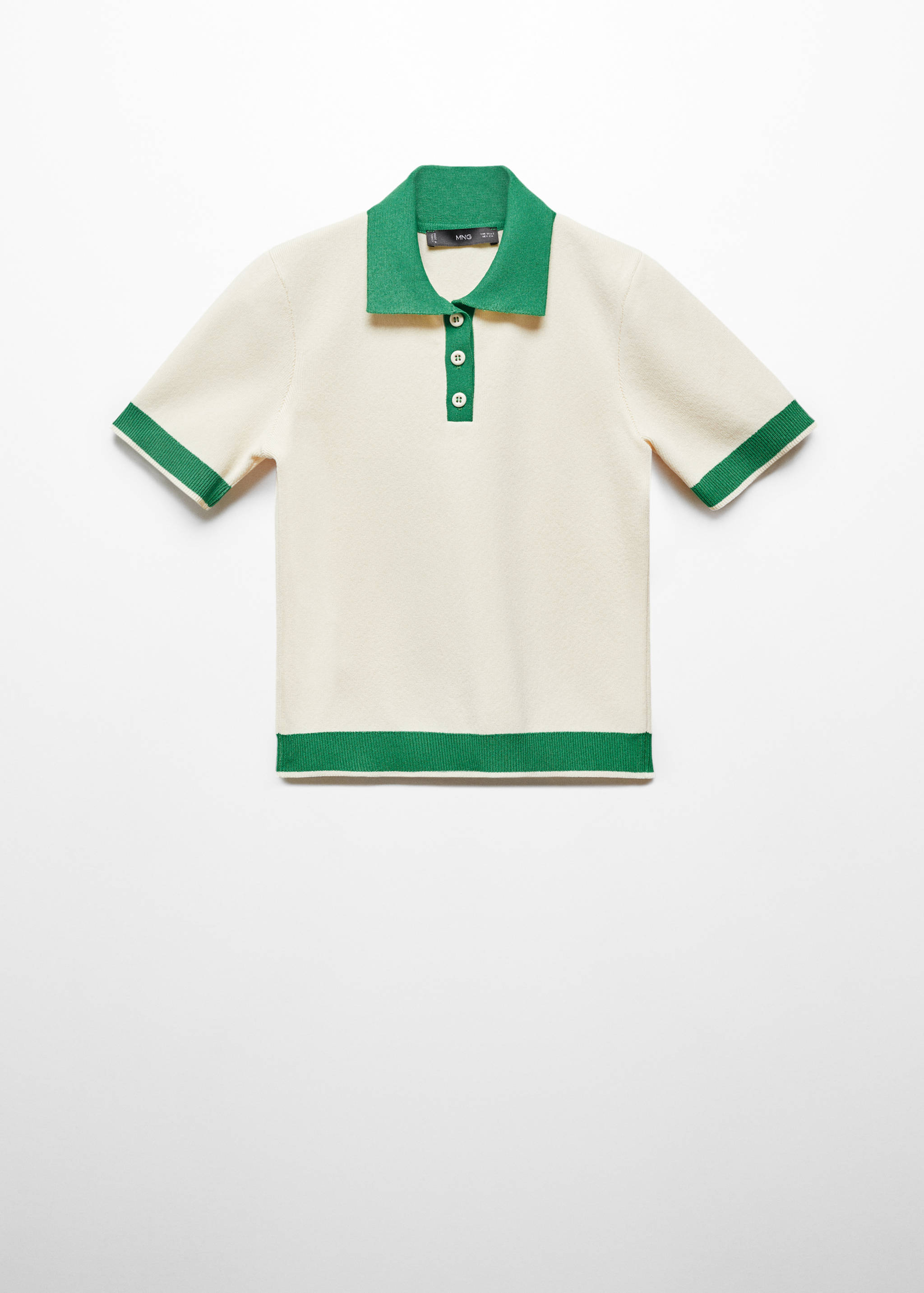 Knitted polo-neck sweater - Article without model