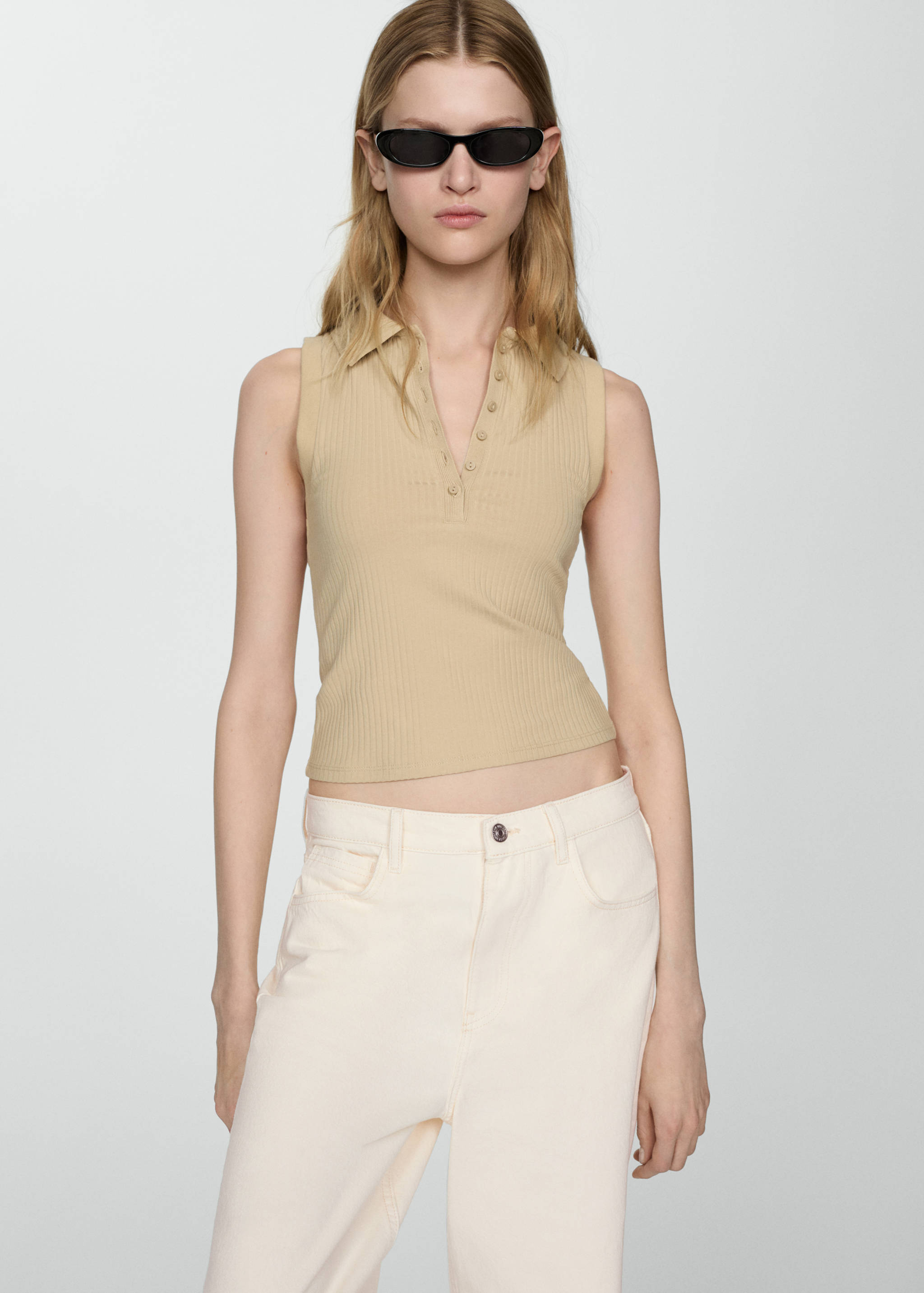 Low-rise loose-fit wide leg jeans - Details of the article 1