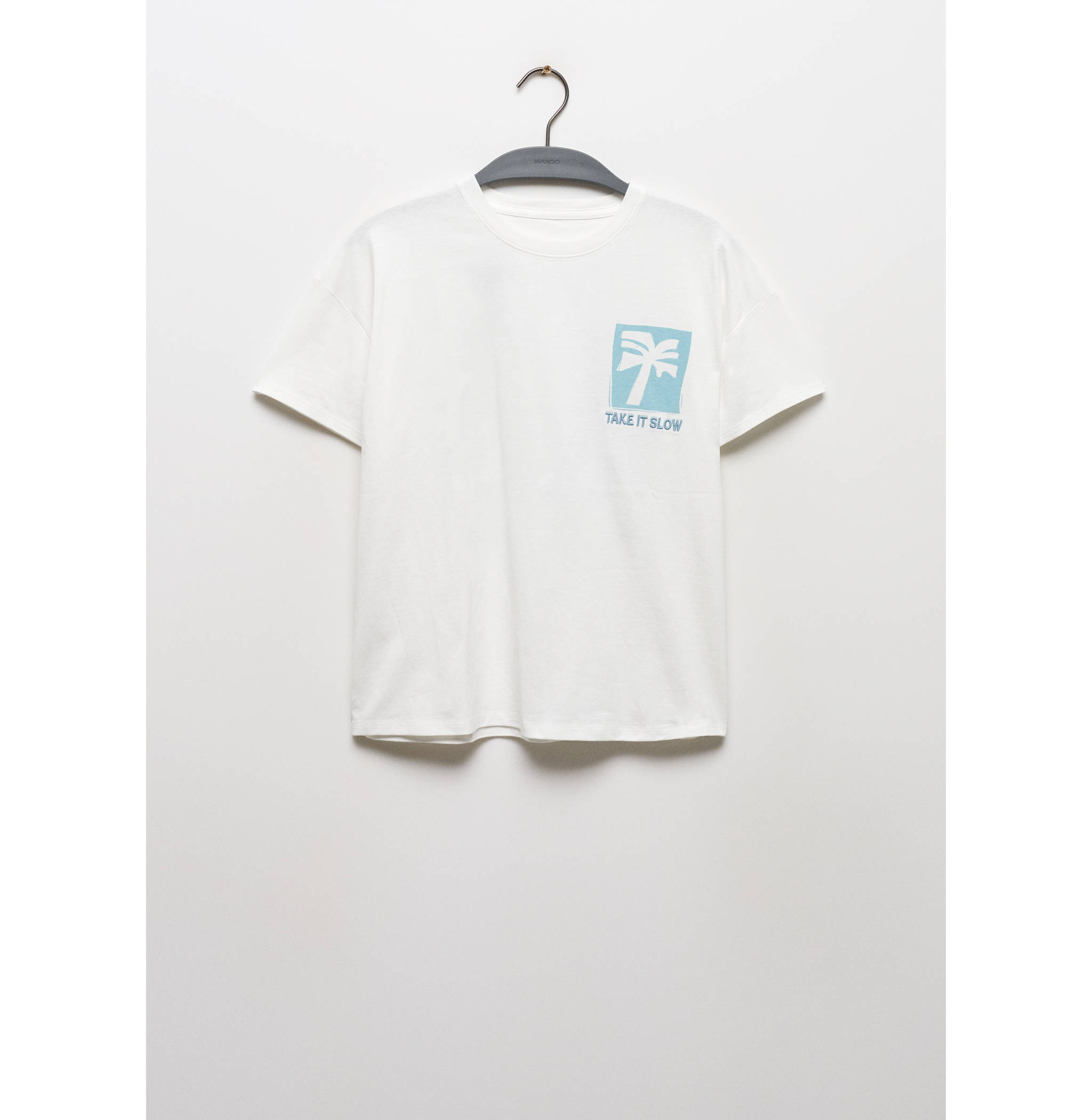 Printed cotton-blend T-shirt - Article without model