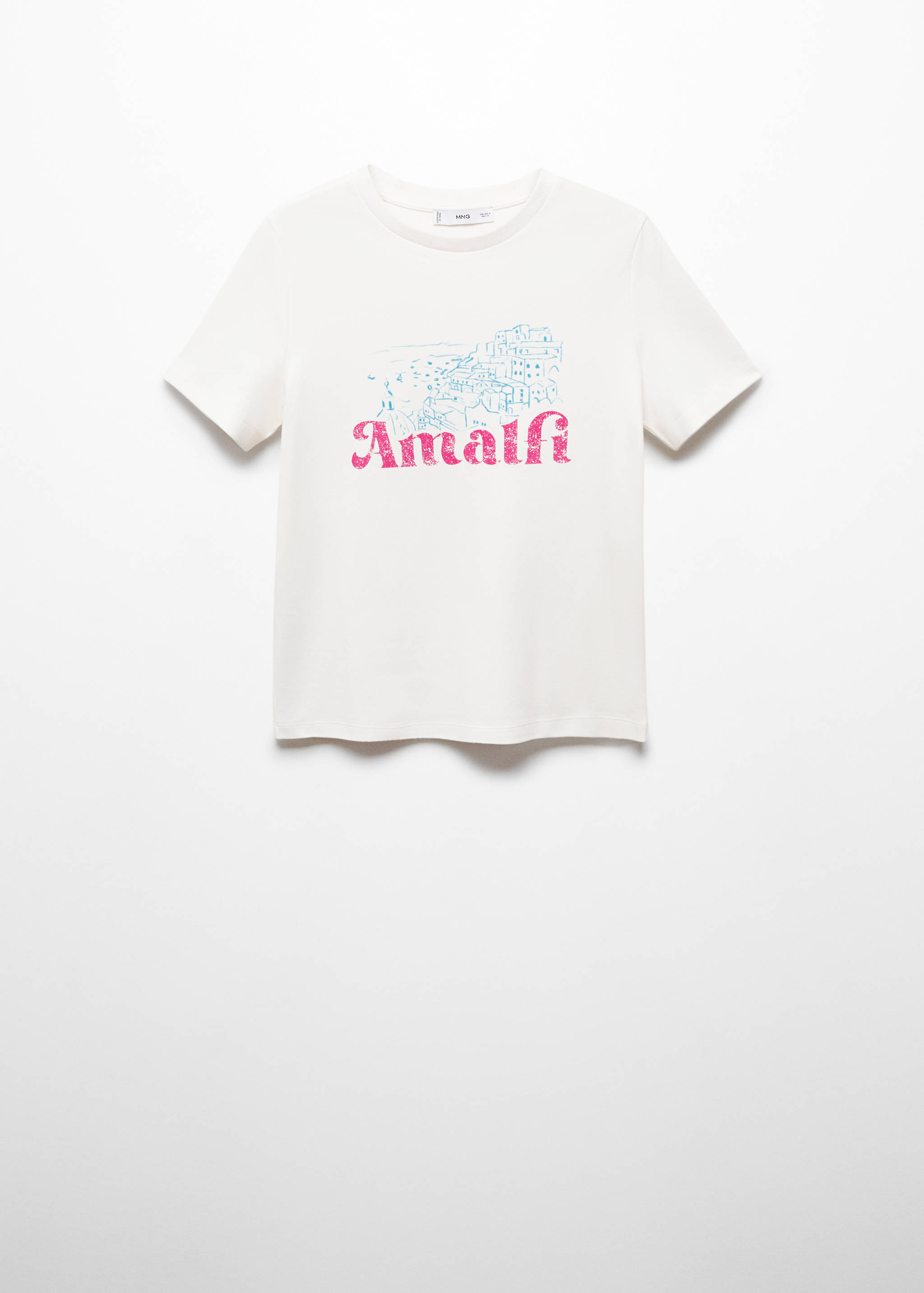 100% cotton t-shirt with printed message - Article without model