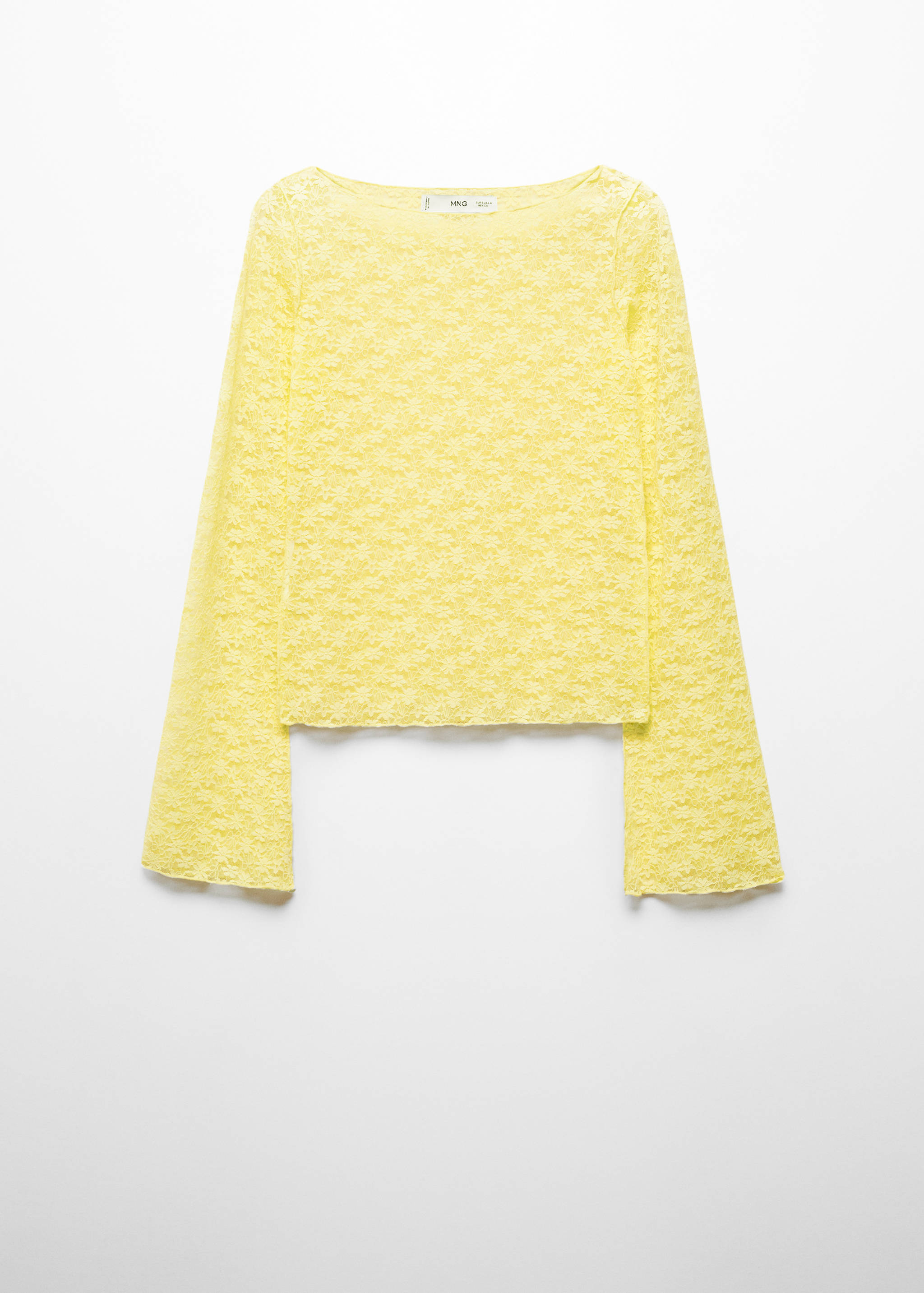 Floral lace T-shirt - Article without model