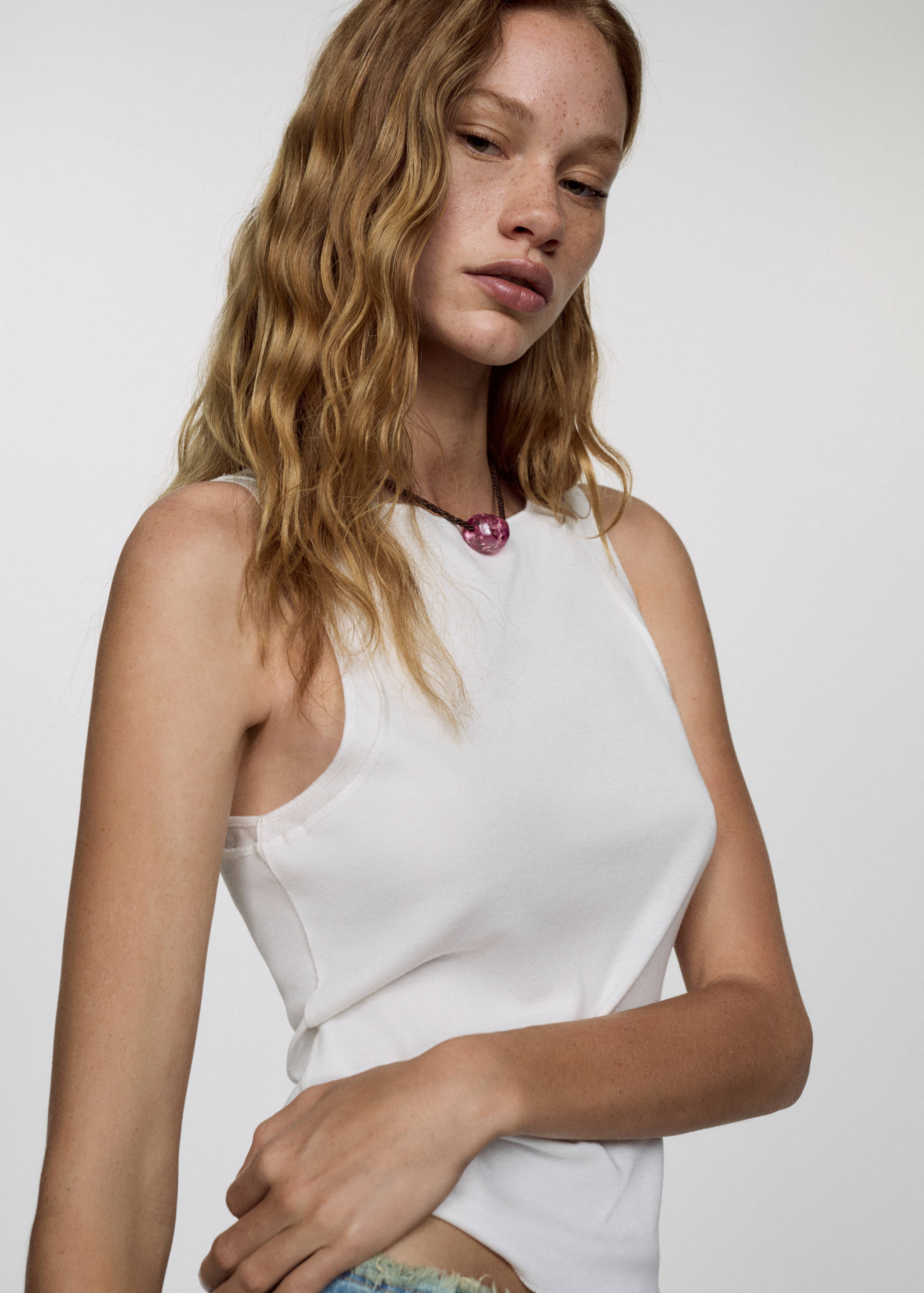 Modal sleeveless top - Details of the article 2
