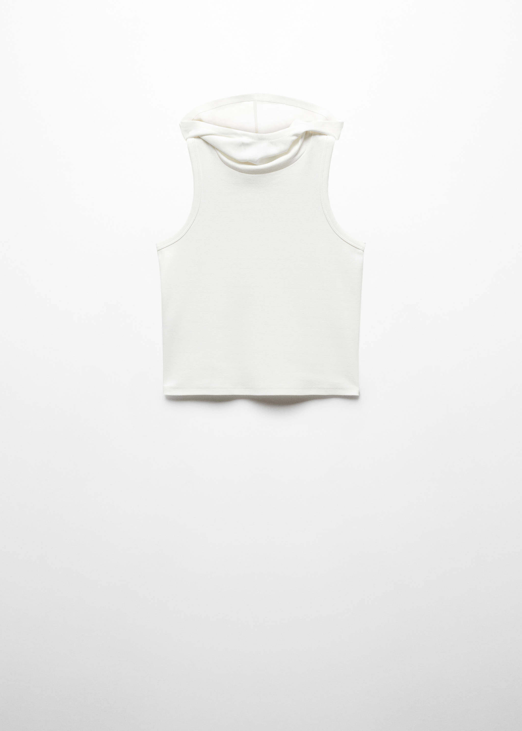 Sleeveless hooded top - Article without model